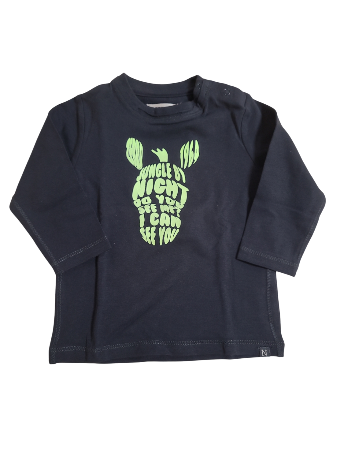T-shirt L/M &quot;Jungle By Night&quot; Noppies Zwart