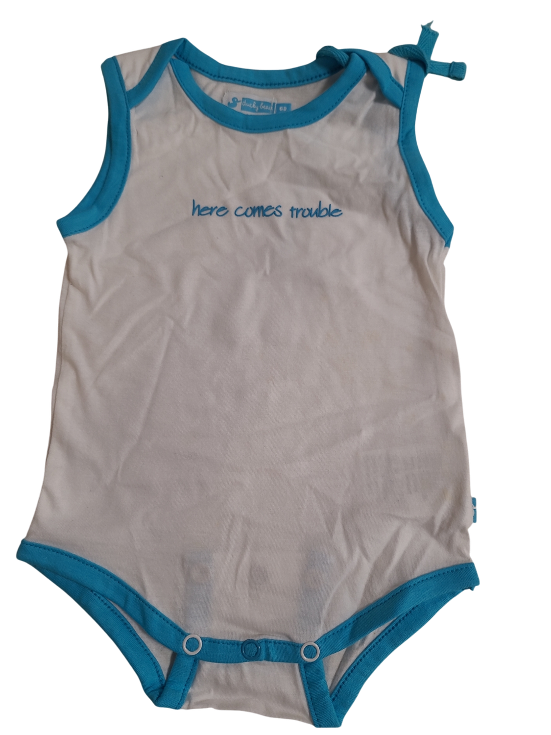Body Z/M &quot;Here Comes Trouble&quot; Ducky Beau Wit