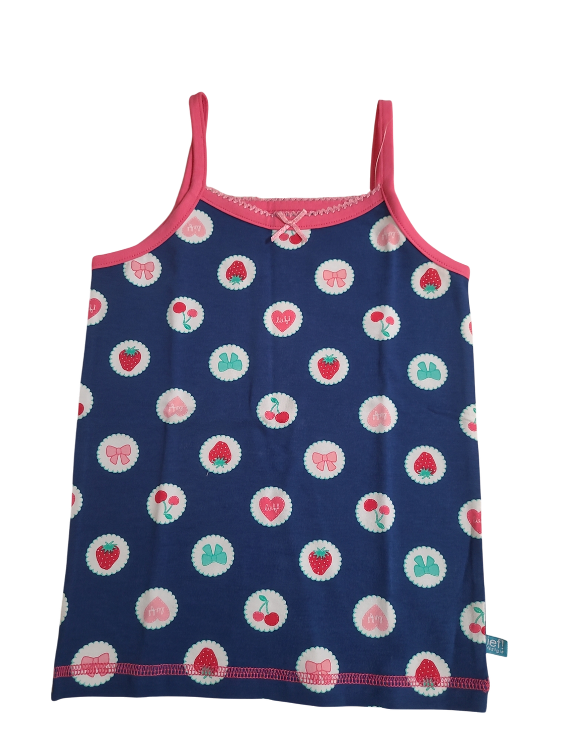 Hemdje Lief Blauw Bedrukt