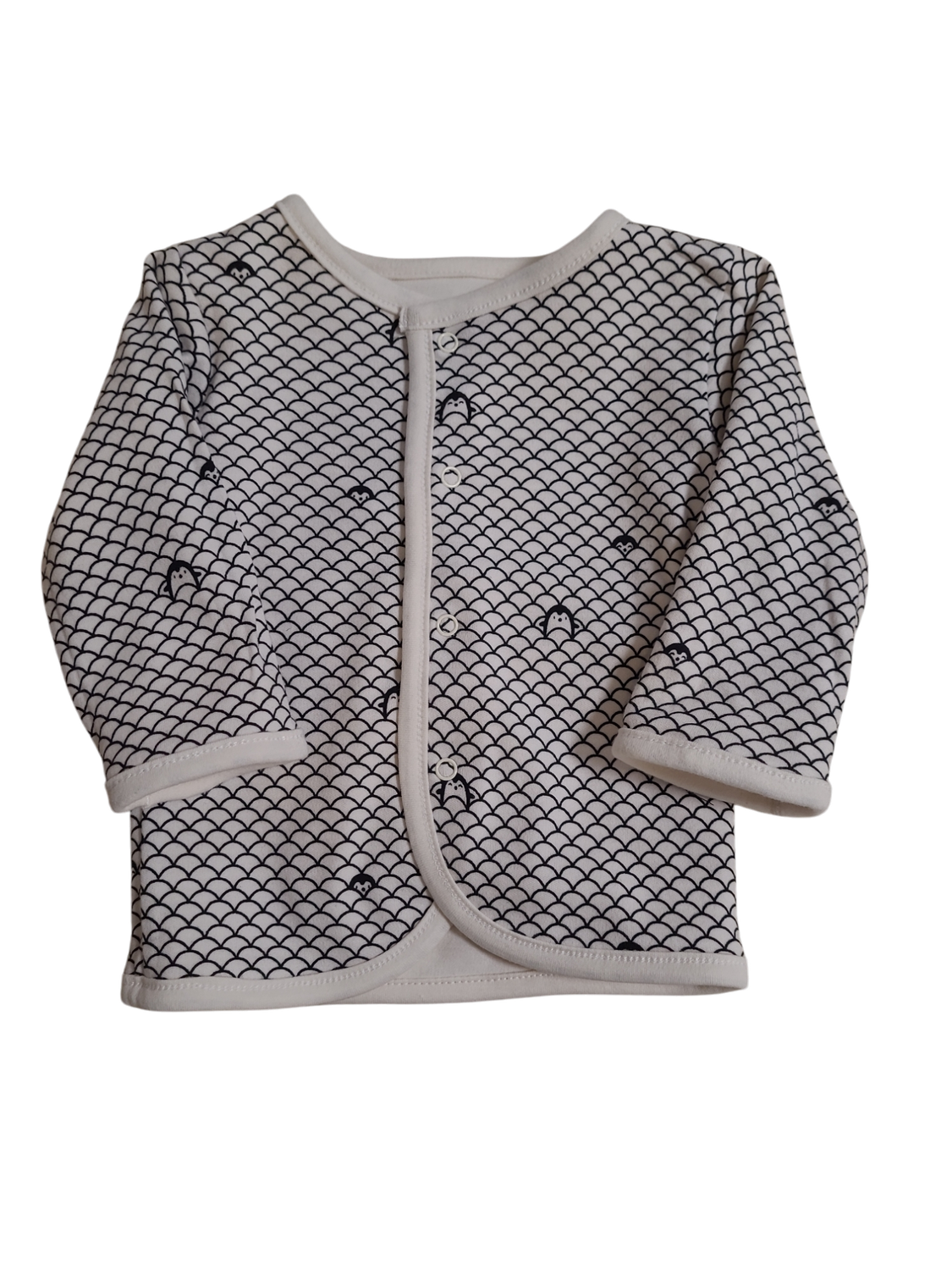 Gilet Omkeerbaar &quot;Chilling Like A Penguin&quot; Zero 2 Three Wit/Zwart