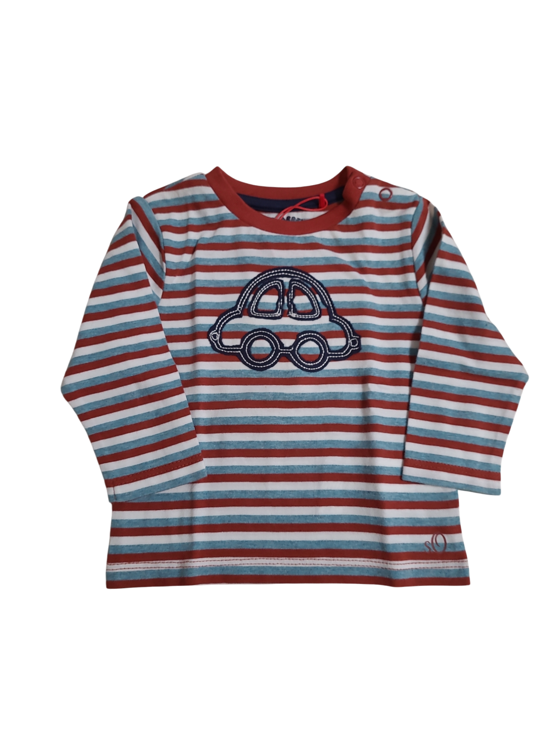 T-shirt L/M &quot;Car&quot; S-Oliver Bordeaux Gestreept