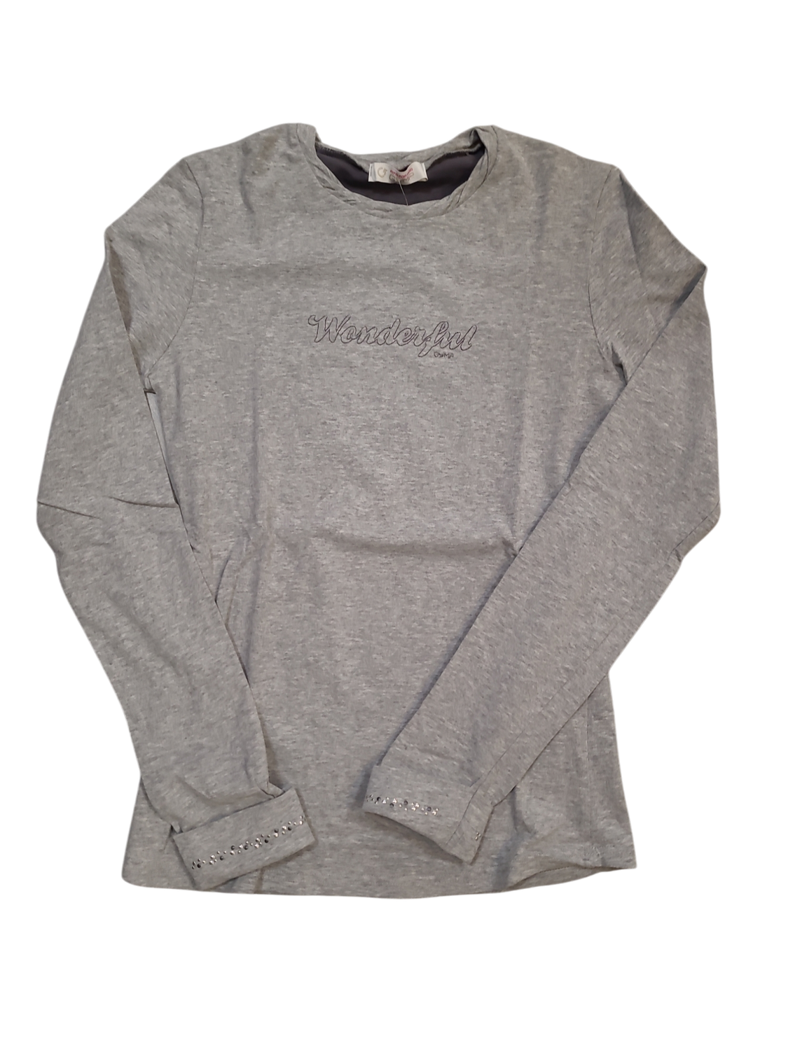 T-shirt L/M &quot;Wonderful&quot; Gymp Grijs