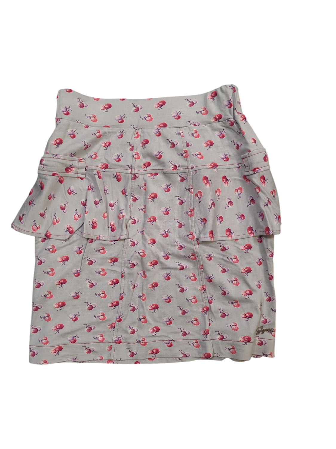 Rok &quot;Kersen&quot; Gymp Grijs/Rood