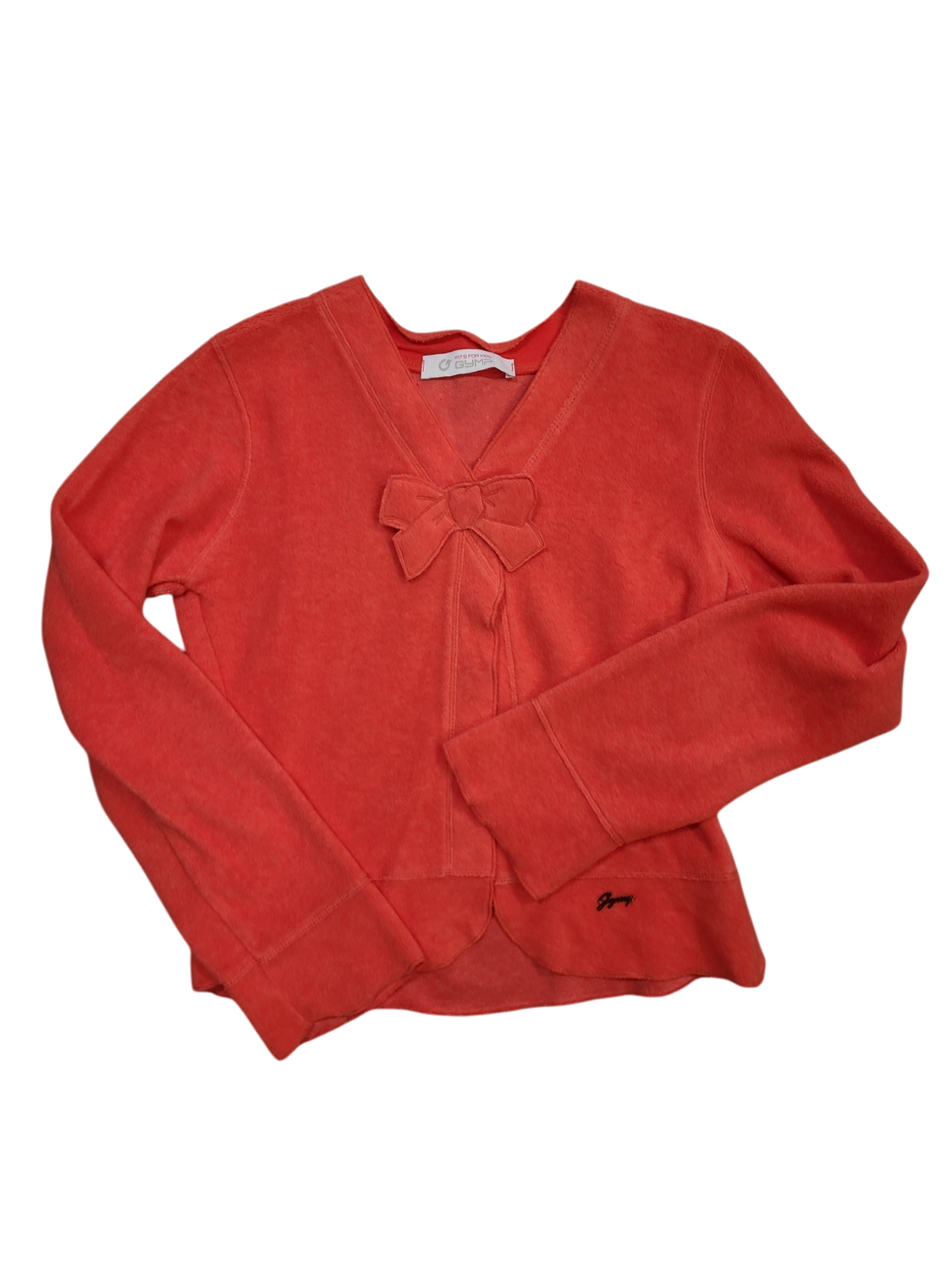 Gilet Strik Drukknoop Gymp Rood