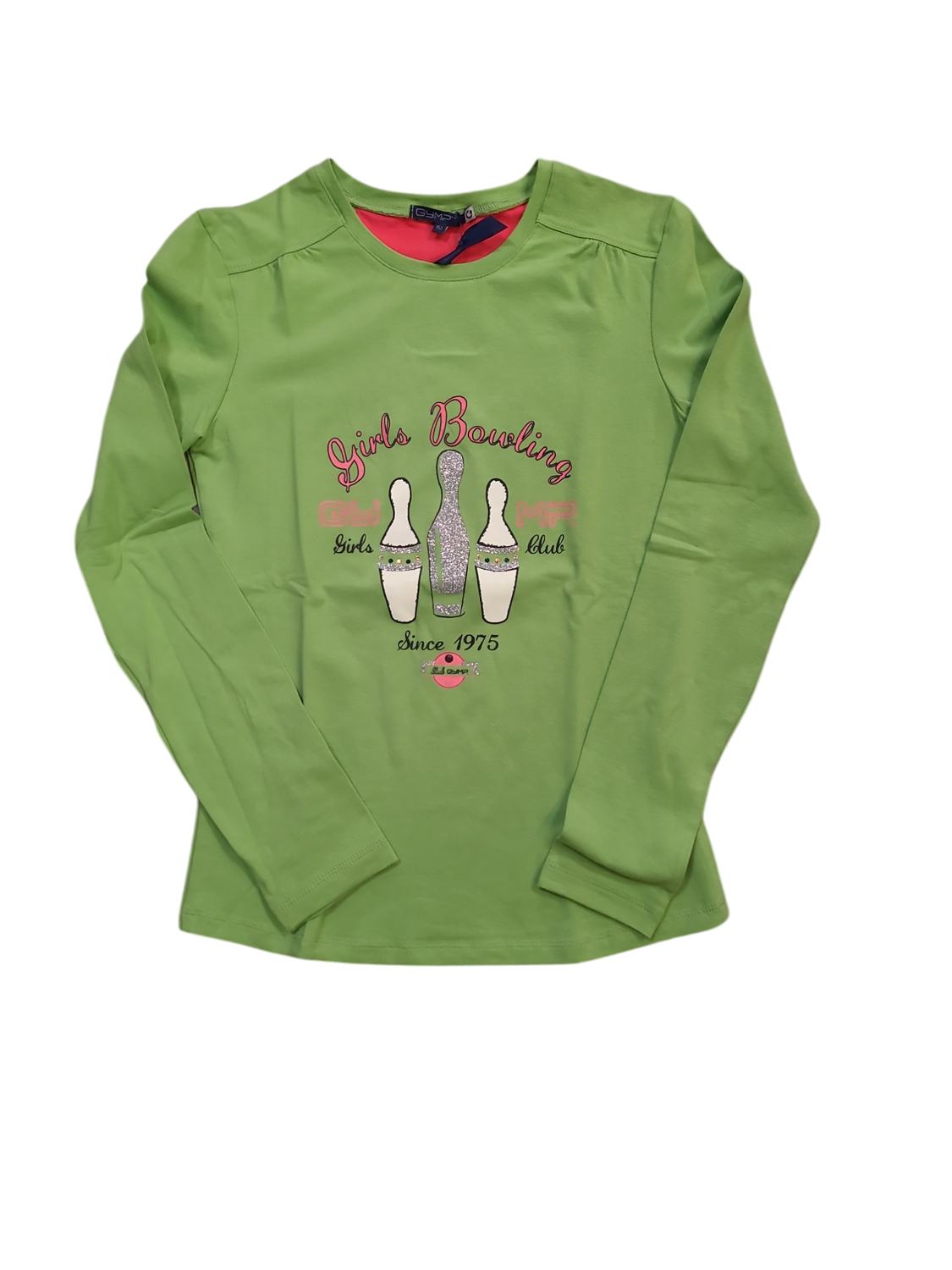 T-shirt L/M &quot;Girls Bowling&quot; Gymp Groen