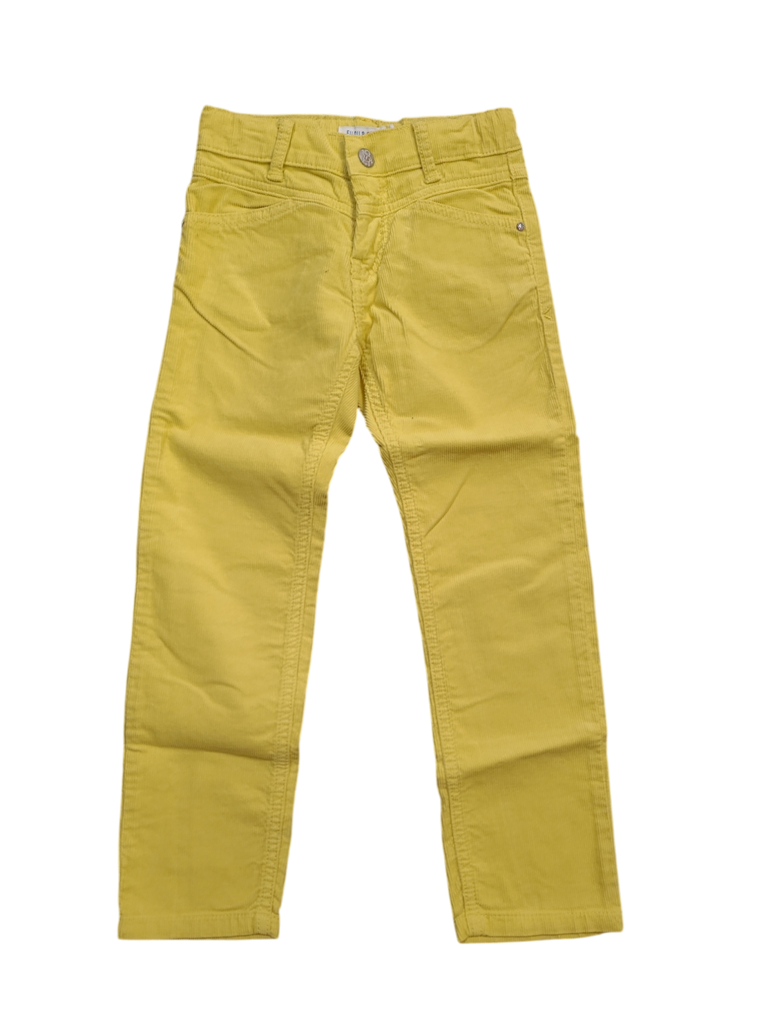 Broek Ribfluweel Filou&amp; Friends Geel