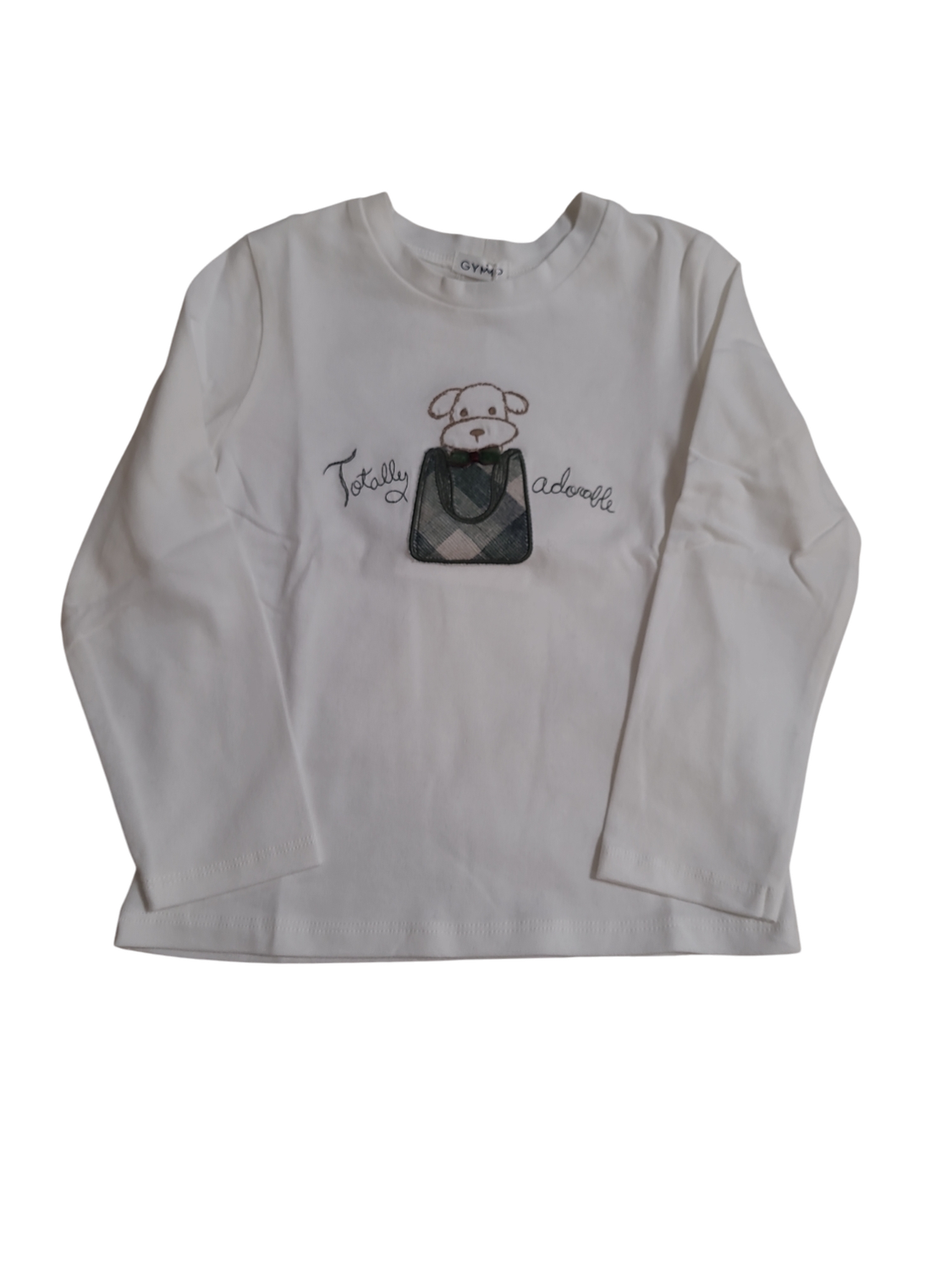 T-shirt &quot;Totally Adorable&quot; Gymp Off White/Groen