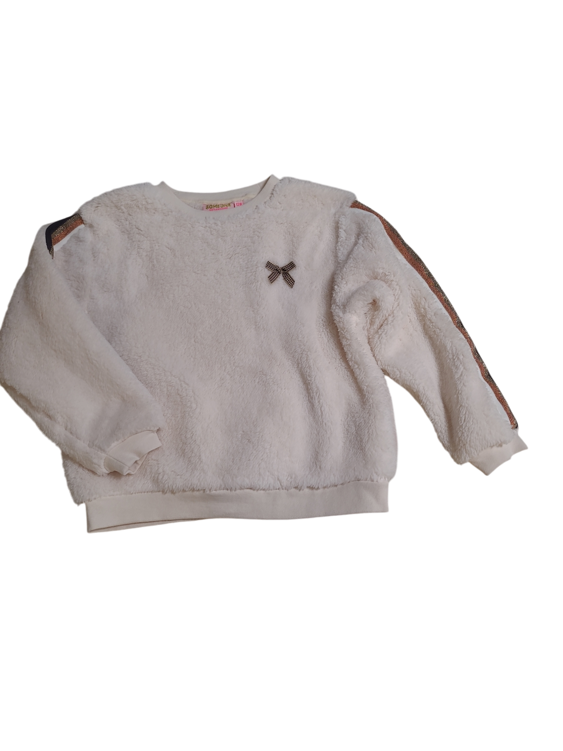 Sweater &quot;Strikje&quot; Fluffy  Someone Ecru