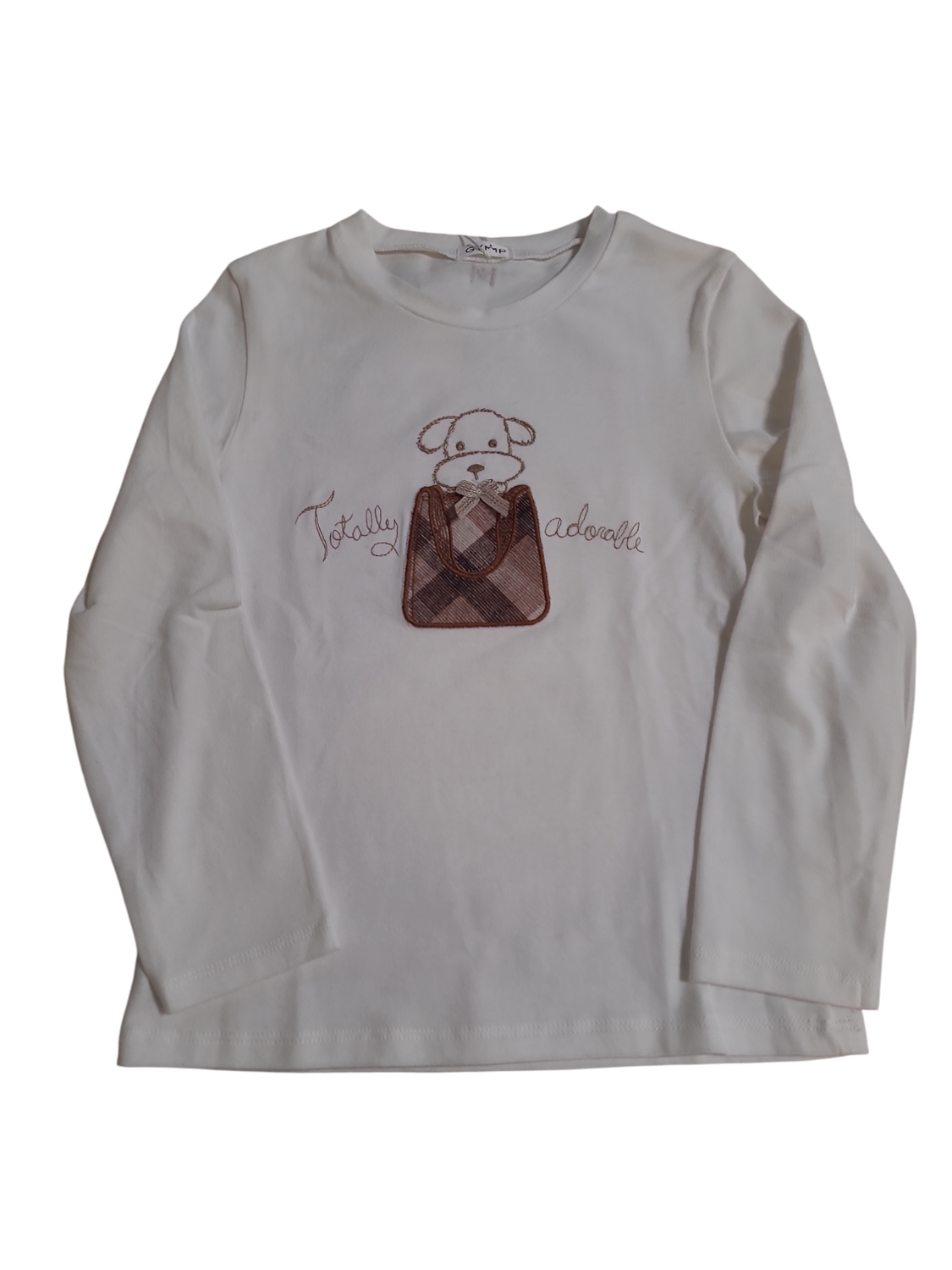 T-shirt &quot;Totally Adorable&quot; Gymp Off White/Bruin