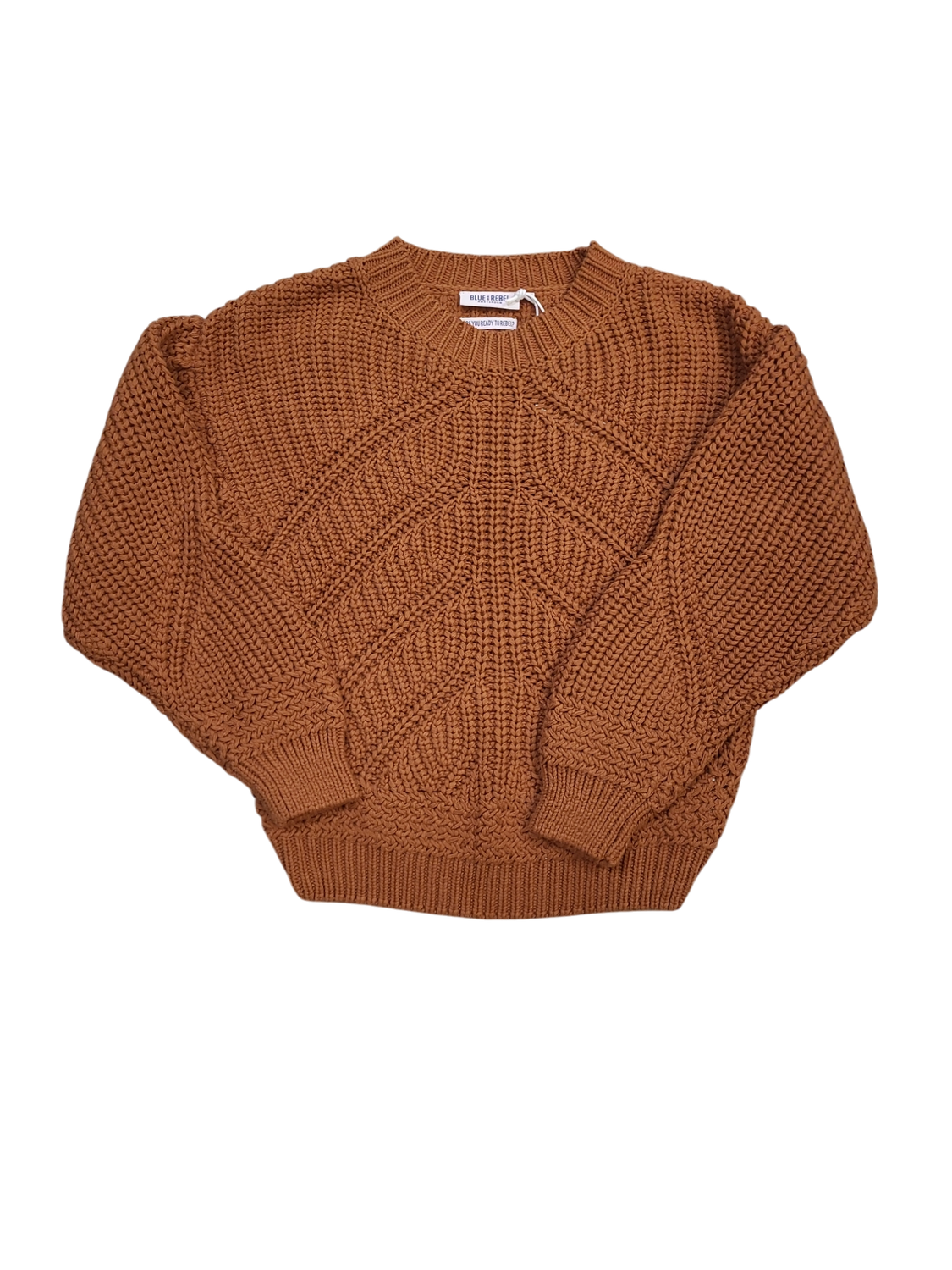 Gebreide Trui Blue Rebel Caramel