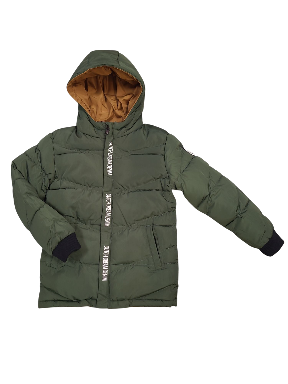 Jas/Kap Omkeerbaar Dutch Dream Denim Groen/Mosterd