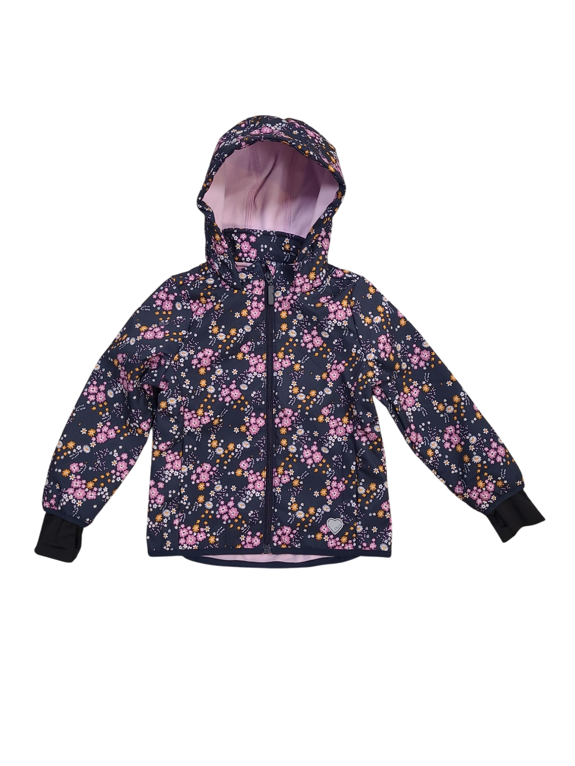 Jas/Kap Softgel &quot;Bloemetjes&quot; S-Oliver Donkerblauw