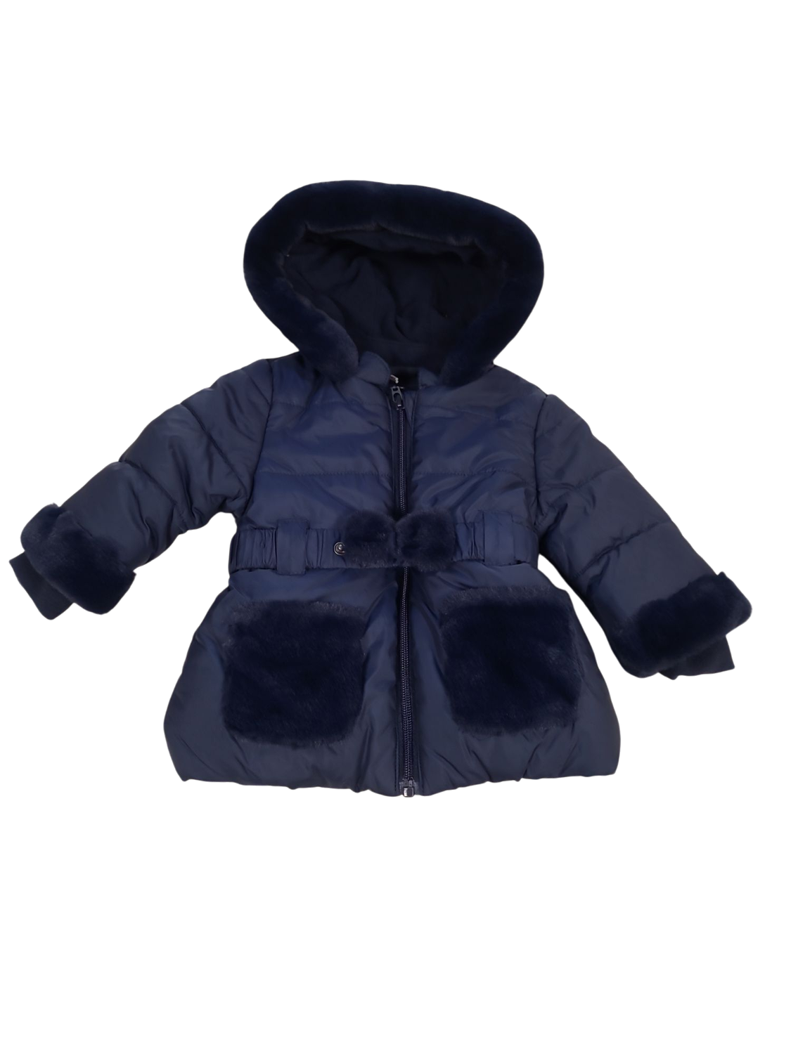 Jas/Kap Bontkraag  S-Oliver Donkerblauw