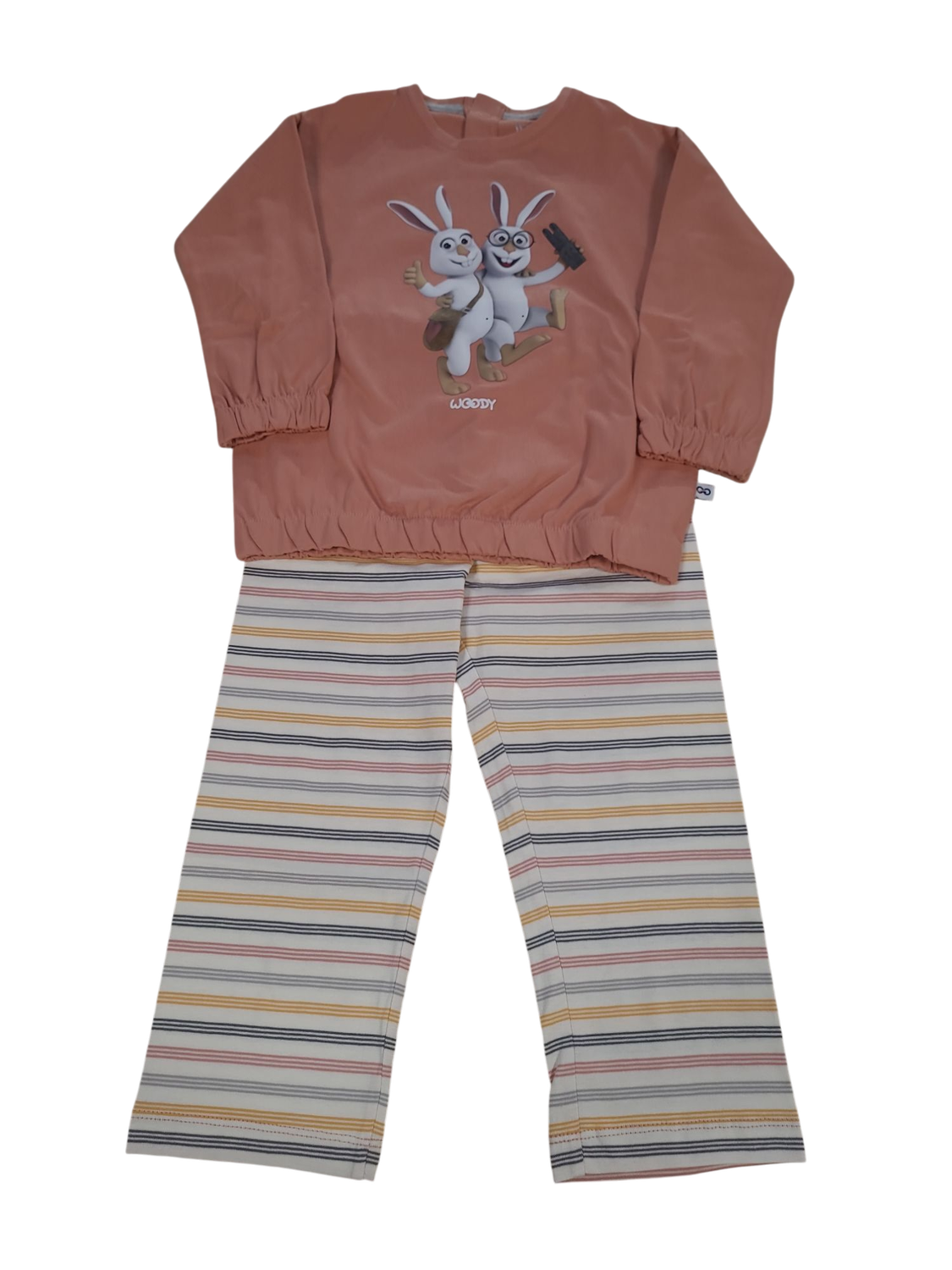 Meisjes Pyjama &quot;Sneeuwhaas&quot; Woody Oudroze