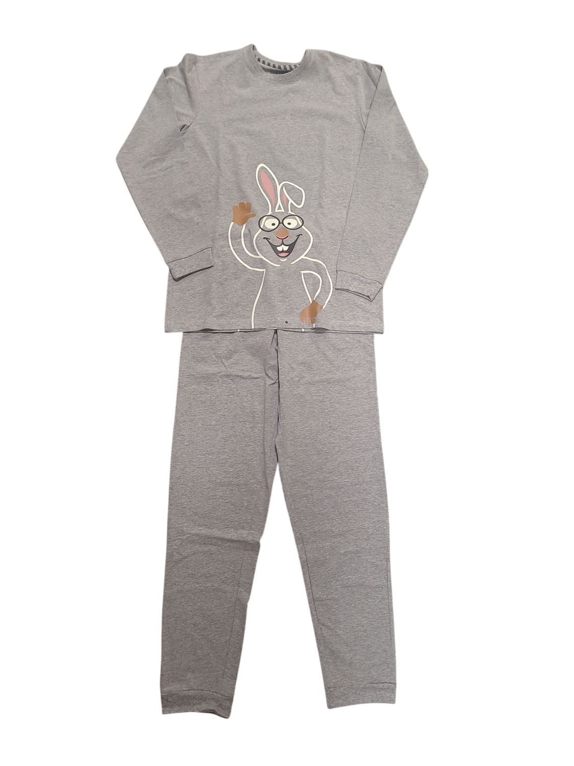 Jongens Pyjama &quot;Sneeuwhaas&quot; Woody Grijs