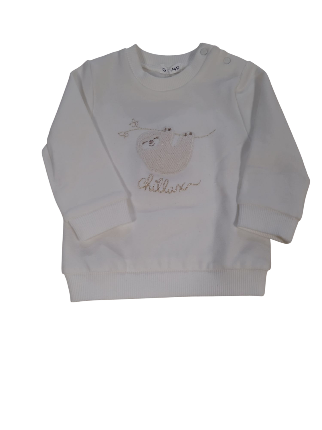 Sweater &quot;Chillax&quot; Gymp Off White