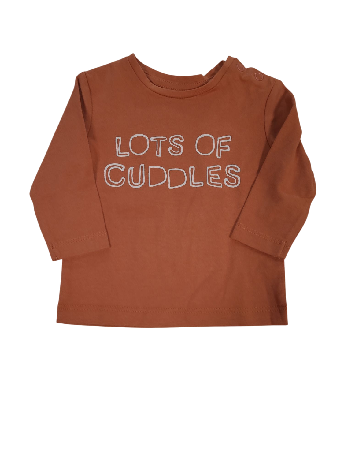 T-Shirt L/M  &quot; Lots of cuddles&quot; S-Oliver Roest
