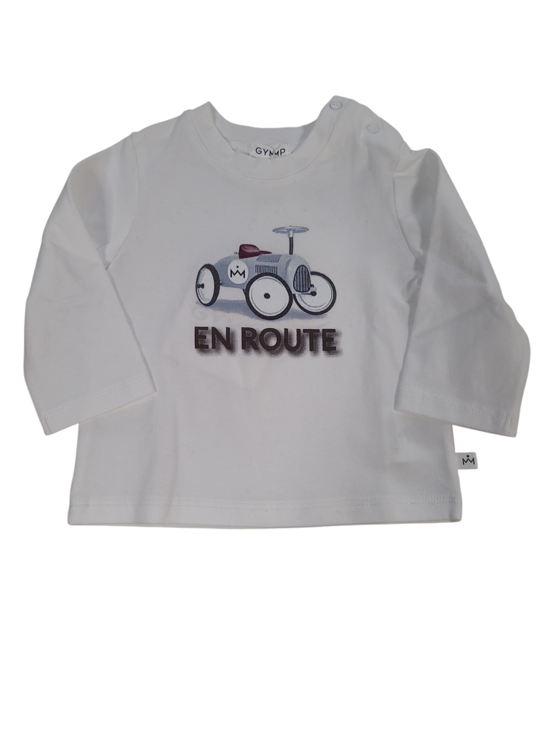 T-Shirt L/M &#39;En Route&quot; Gymp Wit