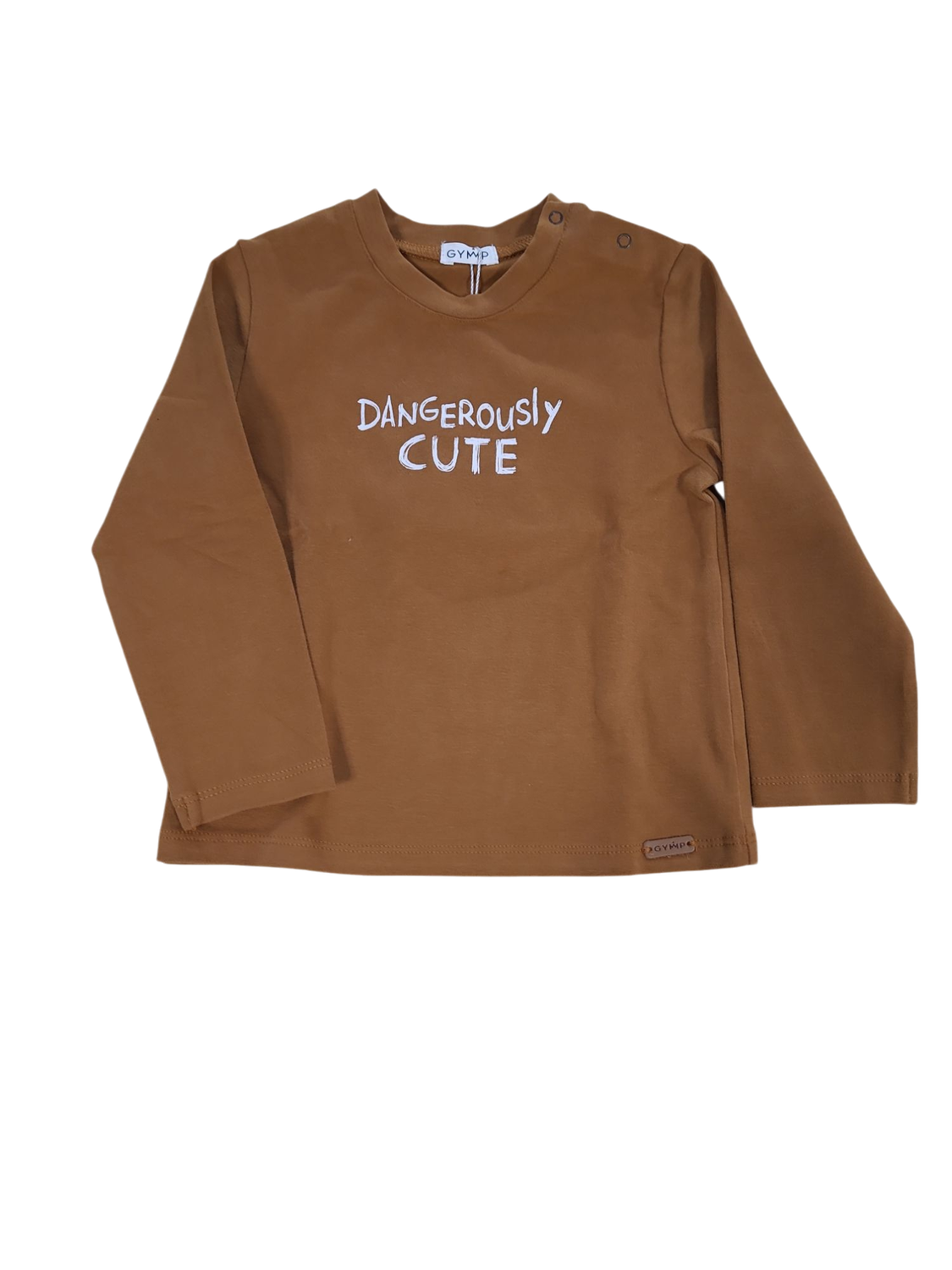 T-Shirt L/M &quot; Dangerously Cute&quot;  Gymp Cognac