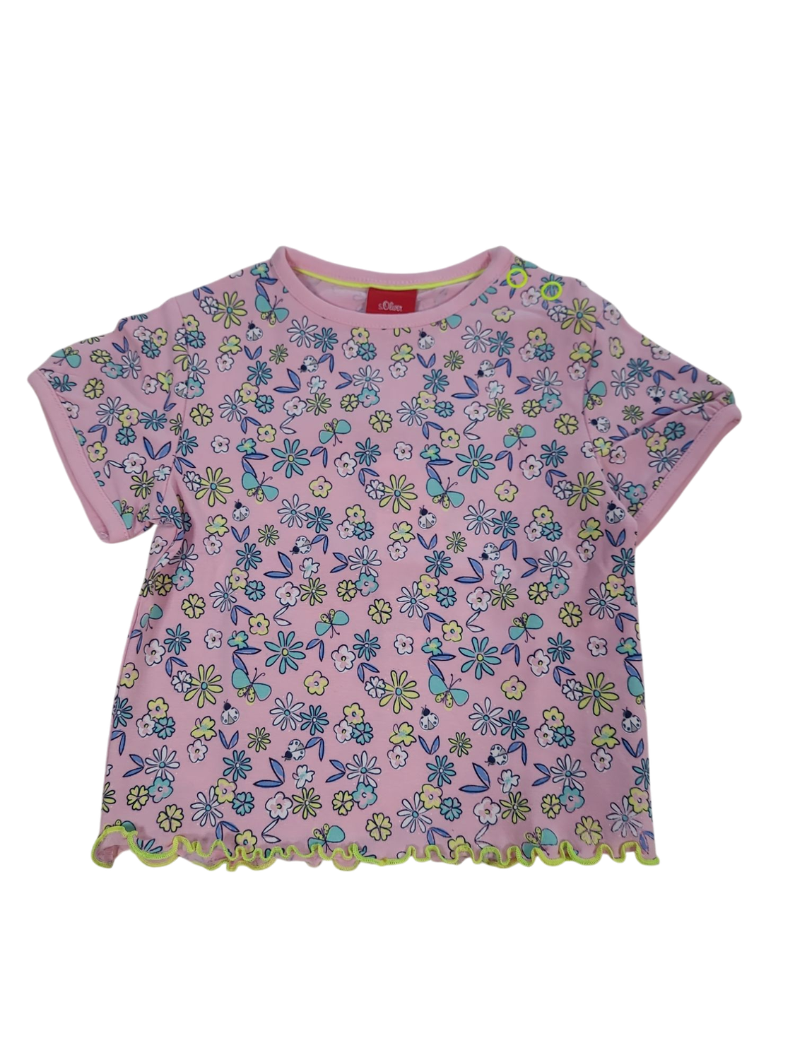 T-shirt &quot;Bloemetjes&quot; S-Oliver Roos