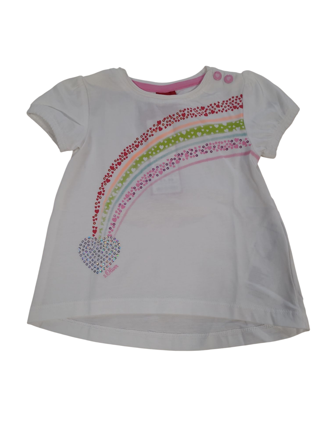 T-shirt &quot;Regenboog&quot; S-Oliver Wit
