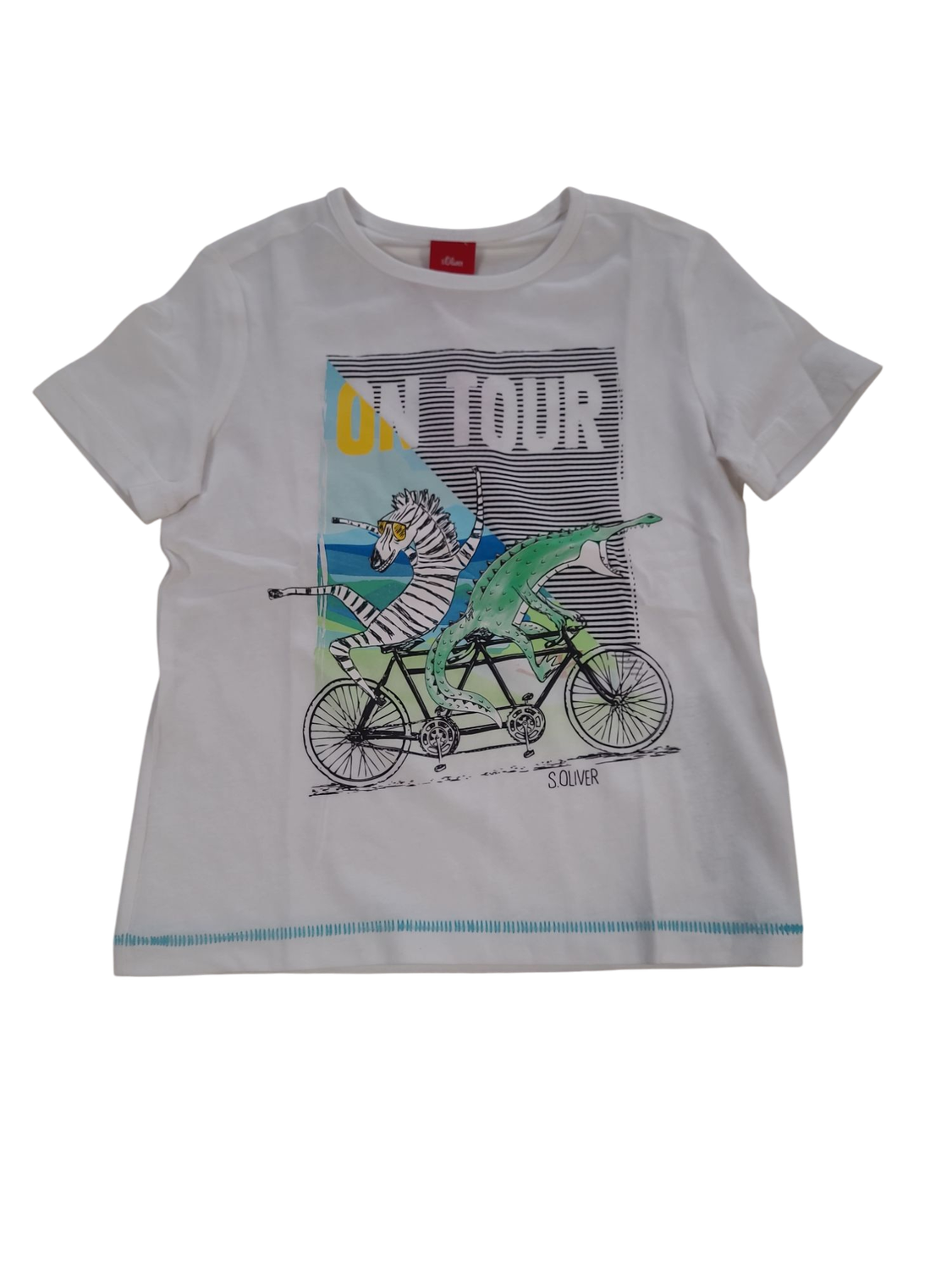T-shirt &quot;On Tour&quot; S-Oliver Wit