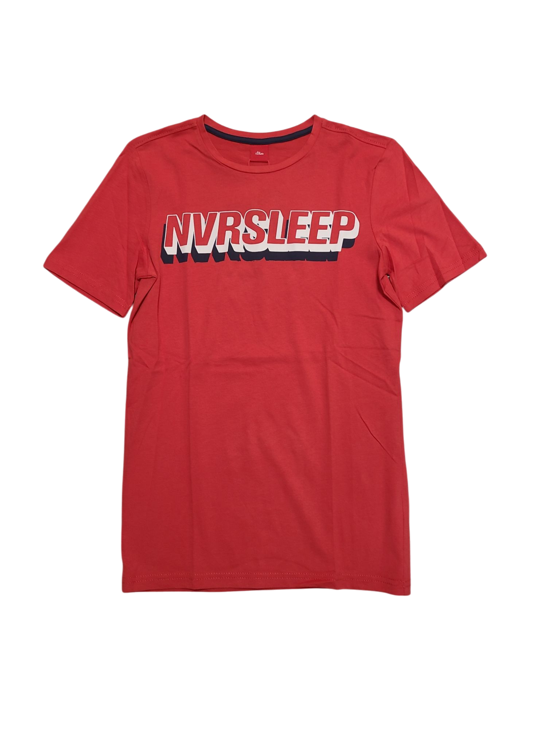 T-shirt &quot;Nvrsleep&quot; S-Oliver Rood