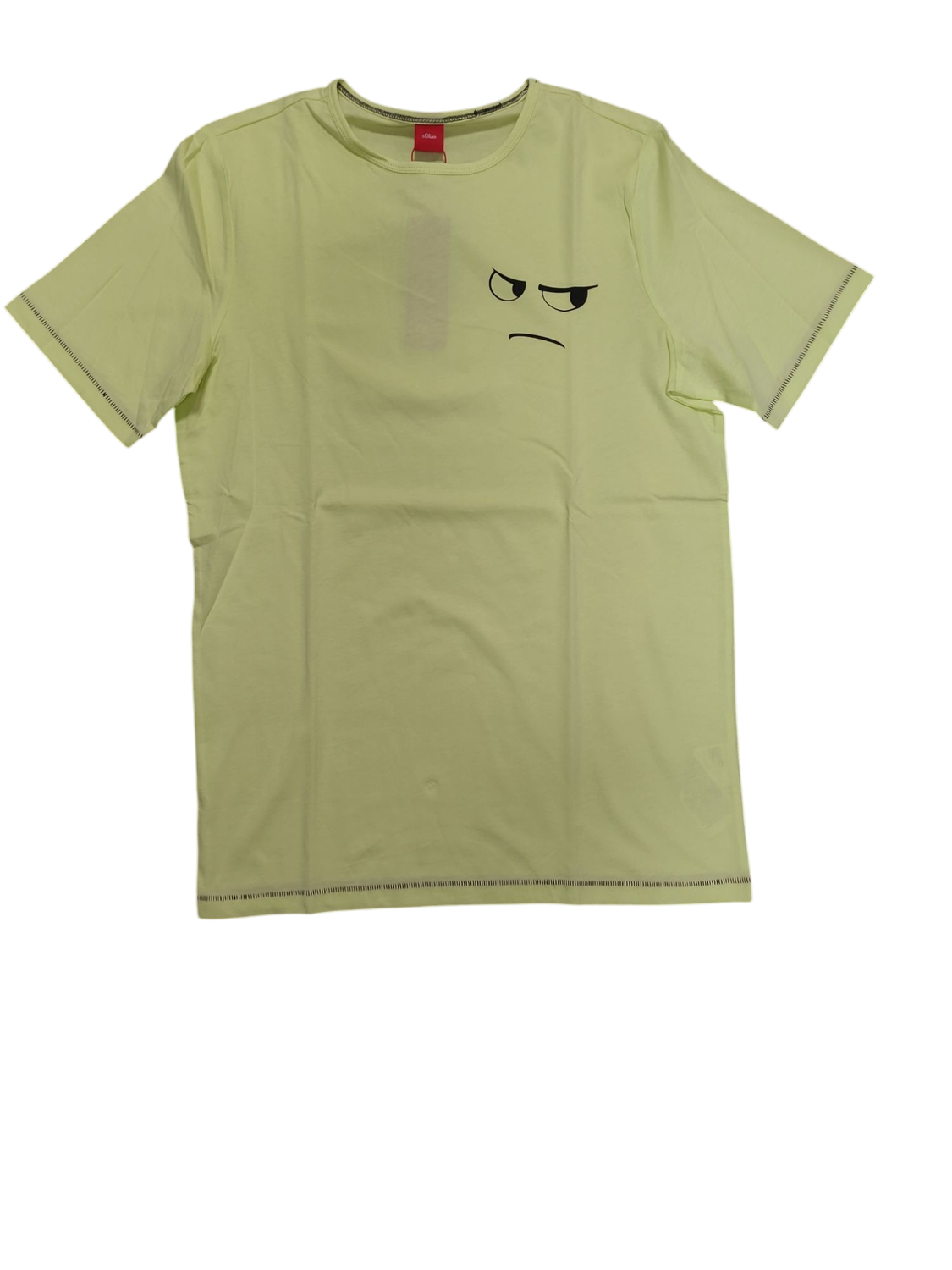 T-shirt &quot;Oogjes&quot; S-Oliver Lichtgeel