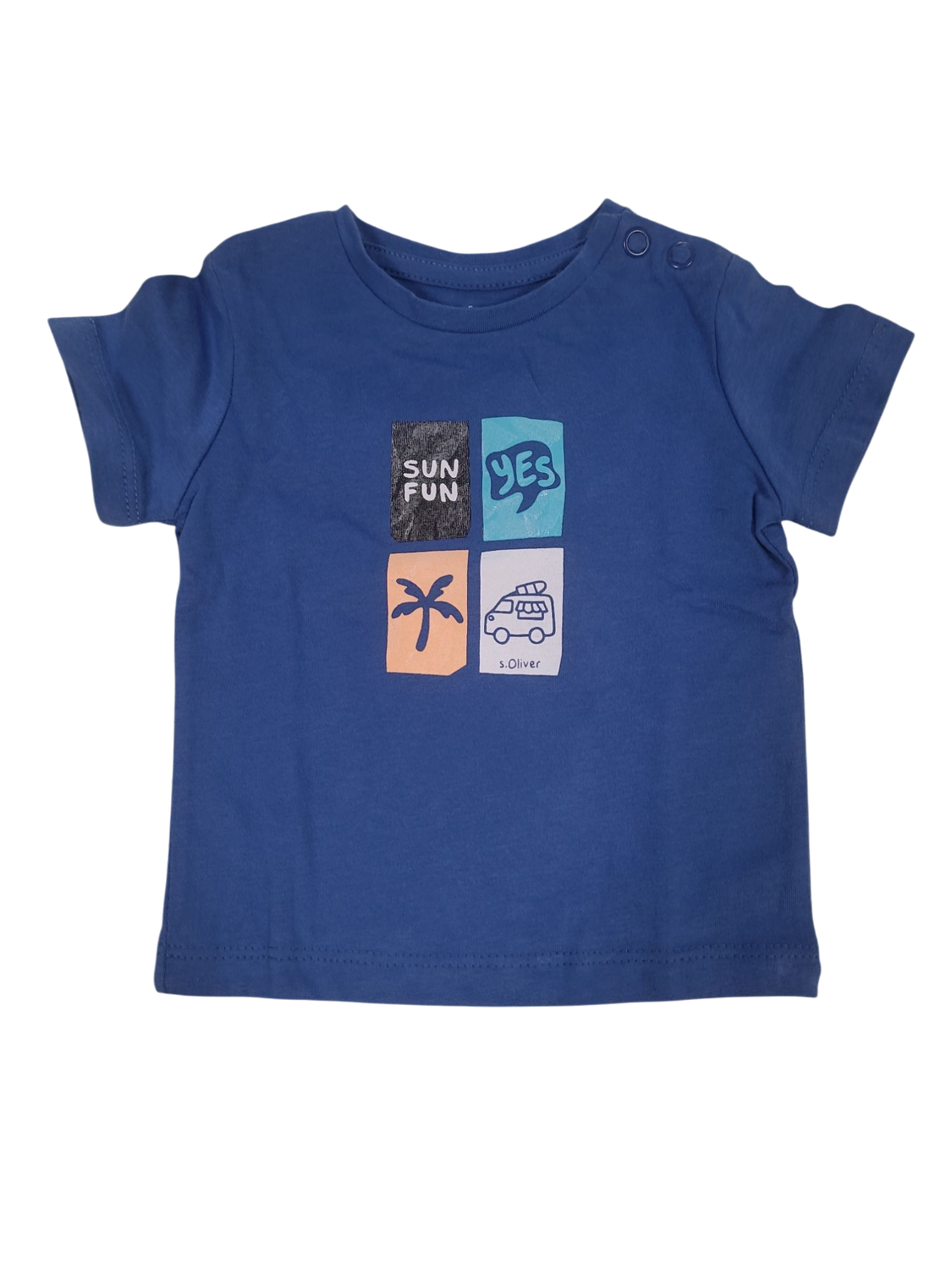 T-shirt &quot;Sun Fun&quot; S-Oliver Blauw