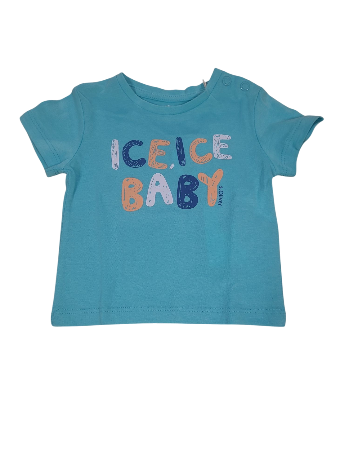 T-shirt &quot;Ice, Ice Baby&quot; S-Oliver Blauw