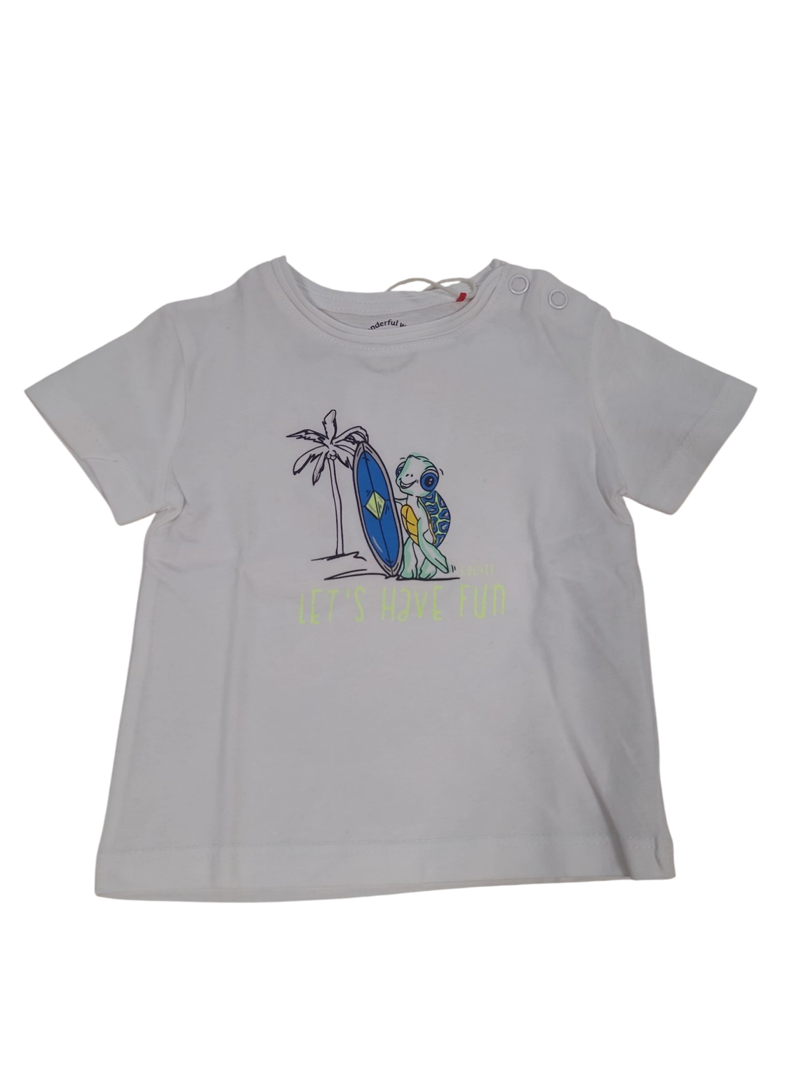 T-shirt &quot;Let&#39;s Have Fun&quot; S-Oliver Wit