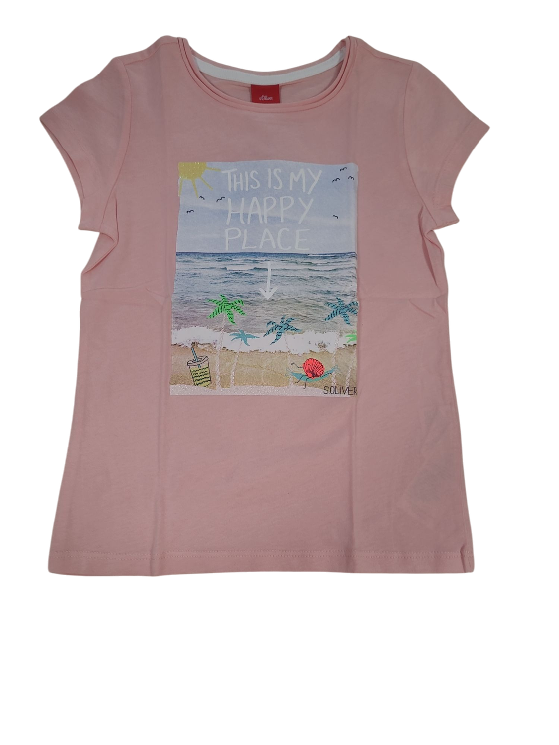T-shirt &quot;This Is My Happy Place&quot; S-Oliver Zalm