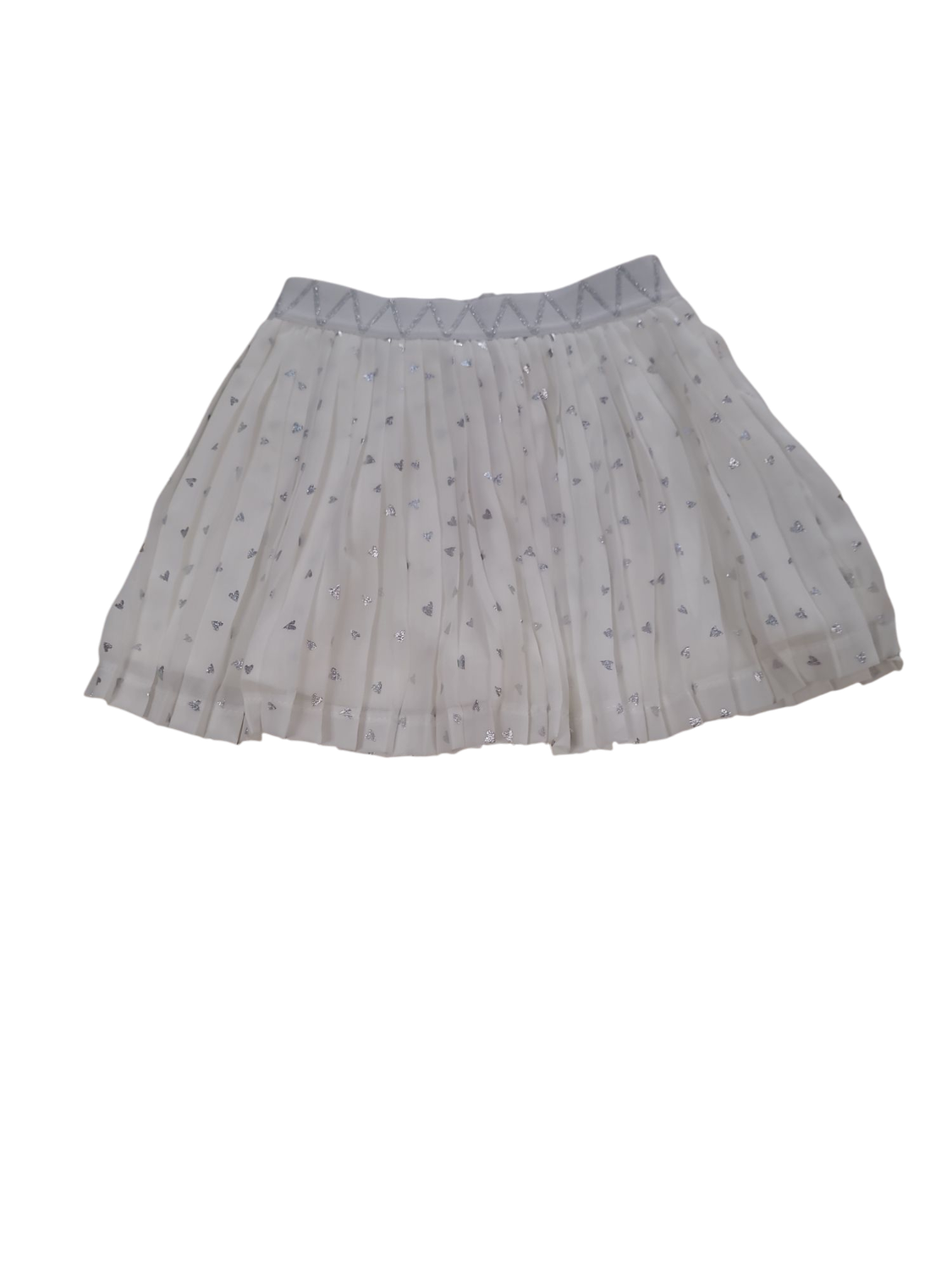 Rok &quot;Hearts&quot; Someone Ecru/Zilver