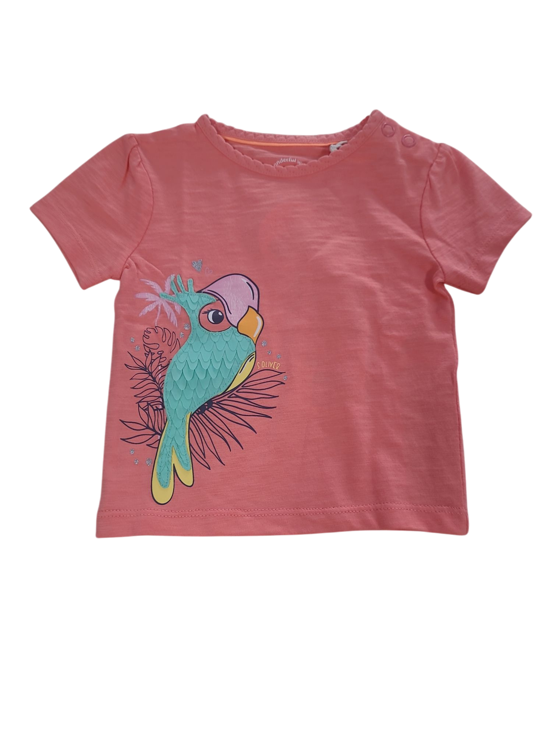 T-shirt &quot;Papegaai&quot; S-Oliver Koraal