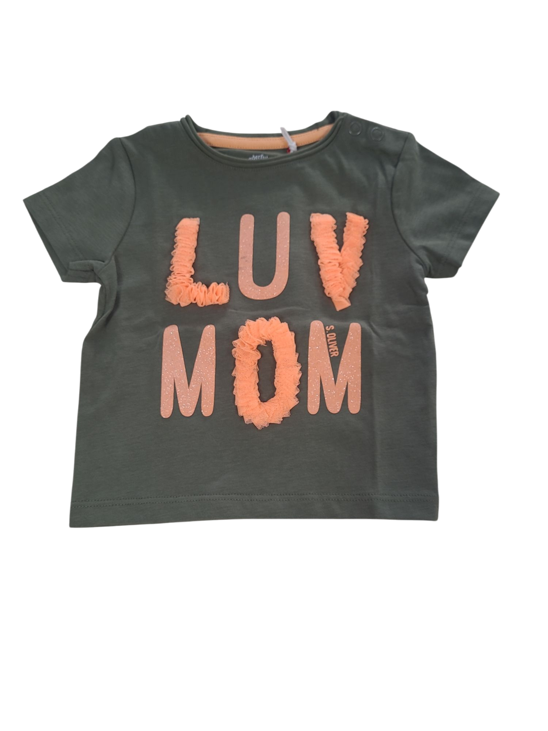 T-shirt &quot;Luv Mom&quot; S-Oliver Kaki