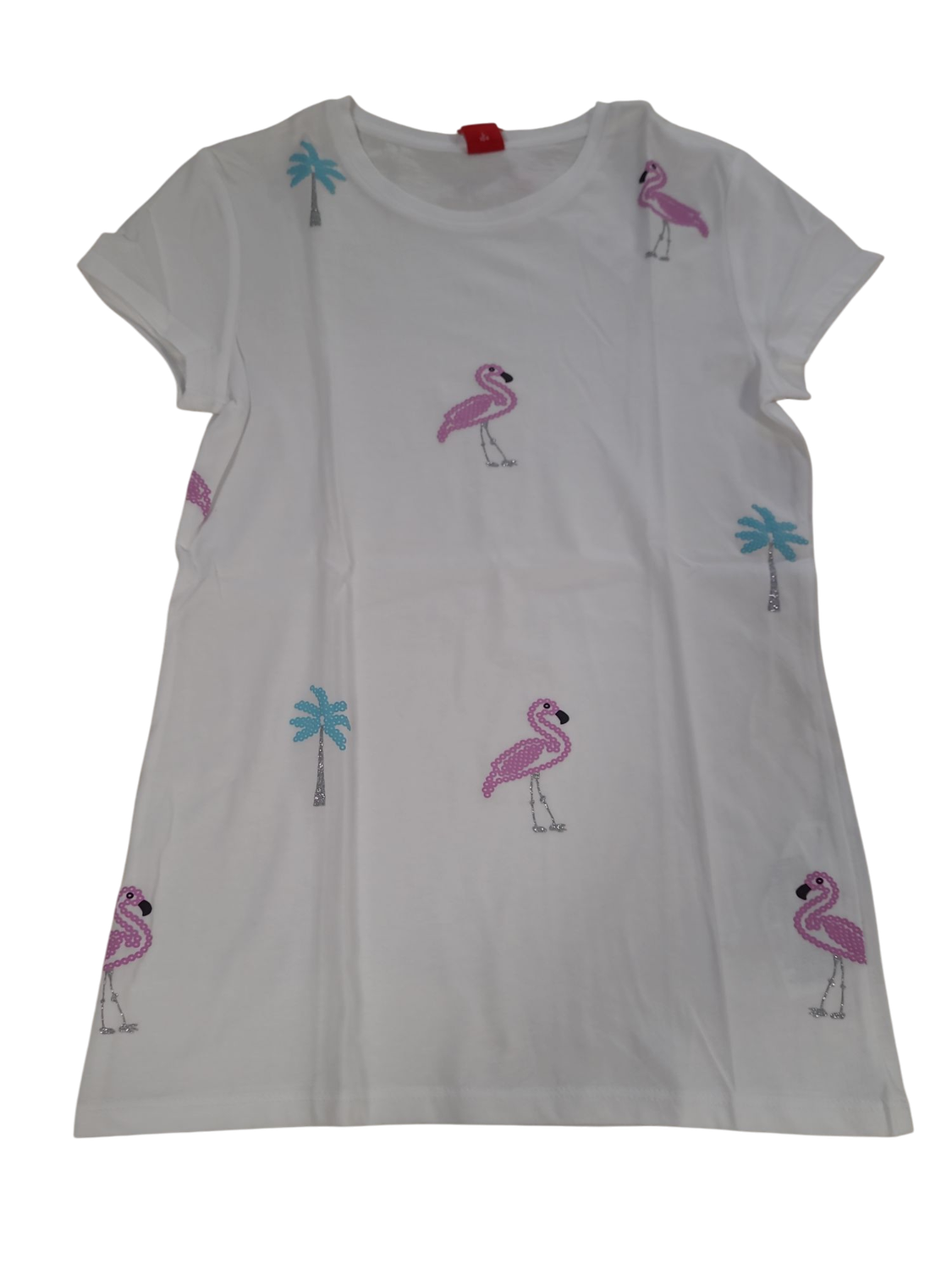 T-shirt &quot;Flamingo&#39;s&quot; S-Oliver Wit