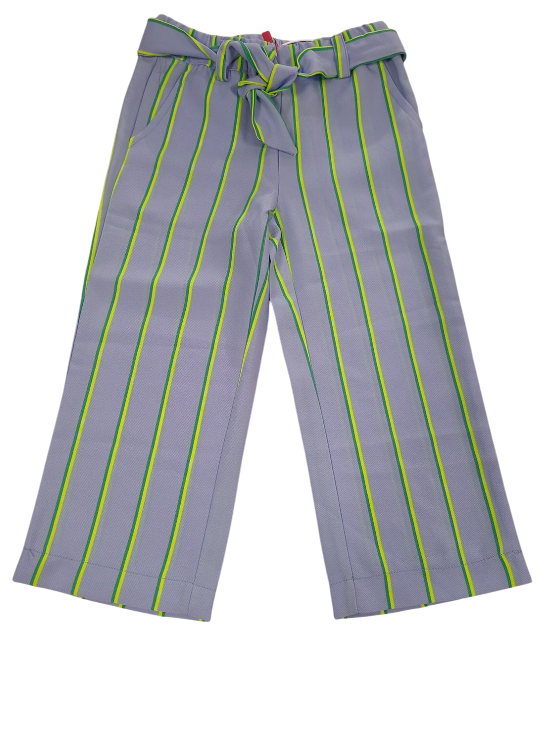 Losse Broek Someone Lichtblauw/Groen Gestreept
