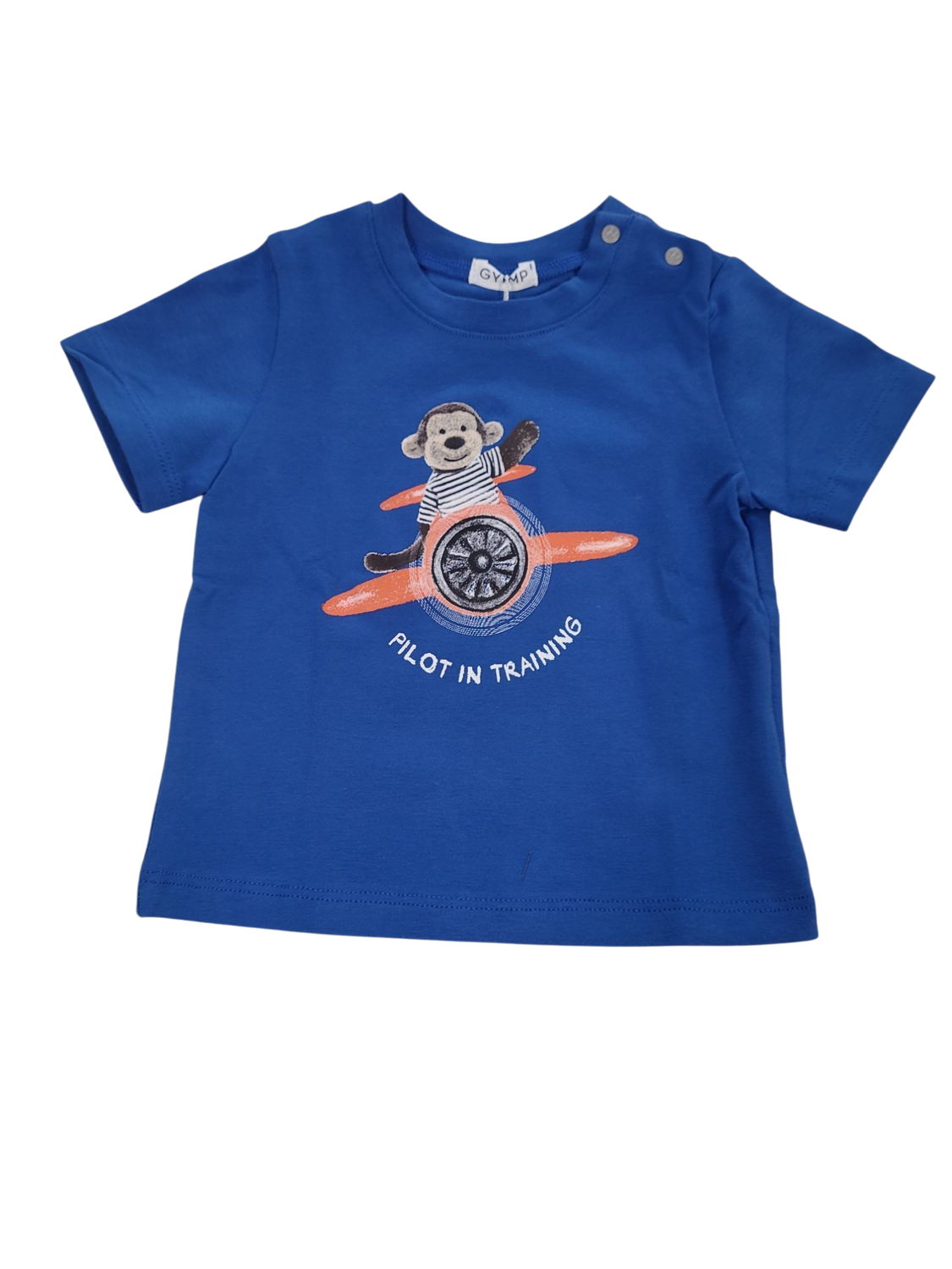 T-shirt &quot;Pilot In Training&quot; Gymp Blauw