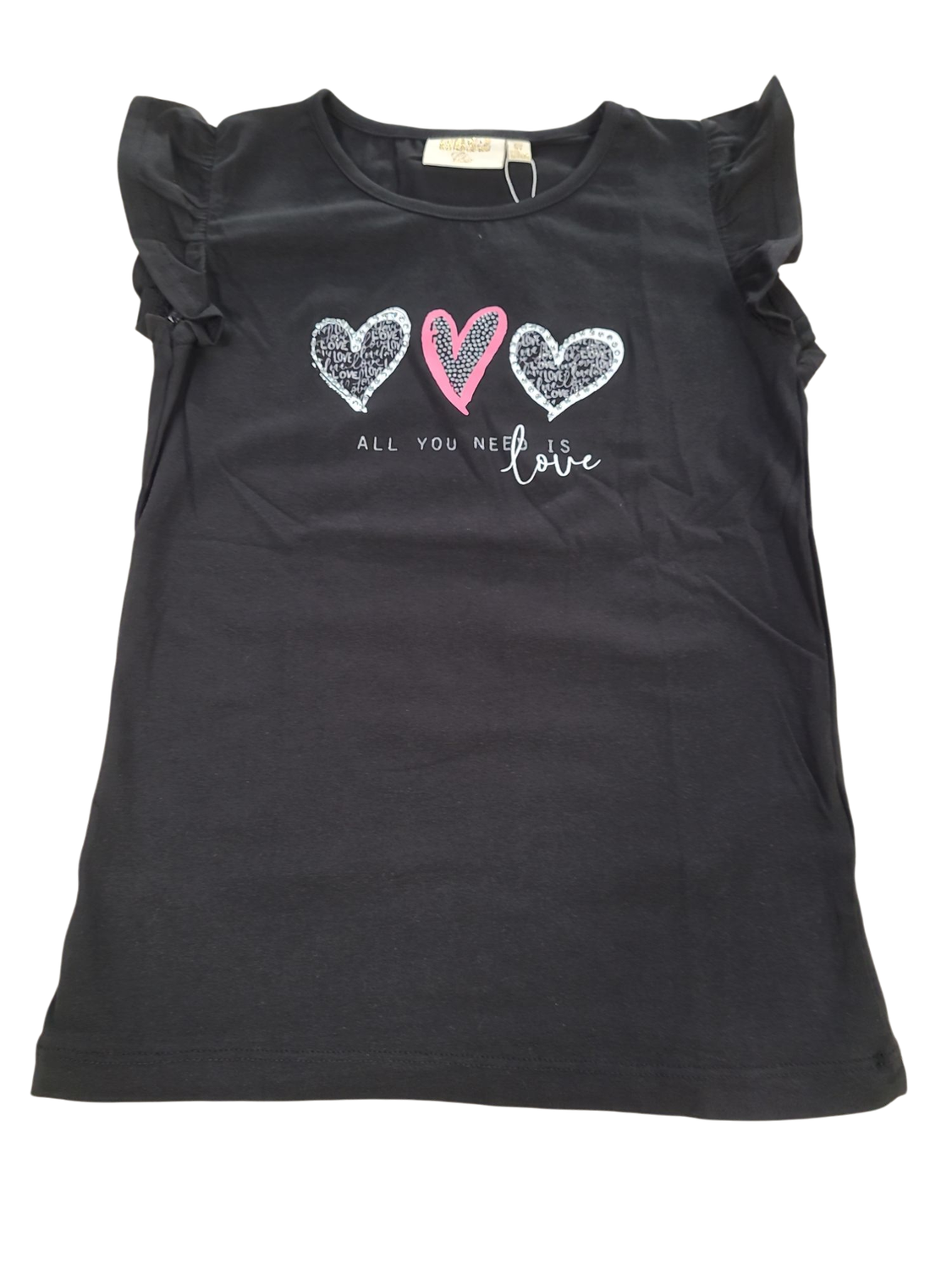 T-shirt &quot;All You Need Is Love&quot; UBS2 Zwart