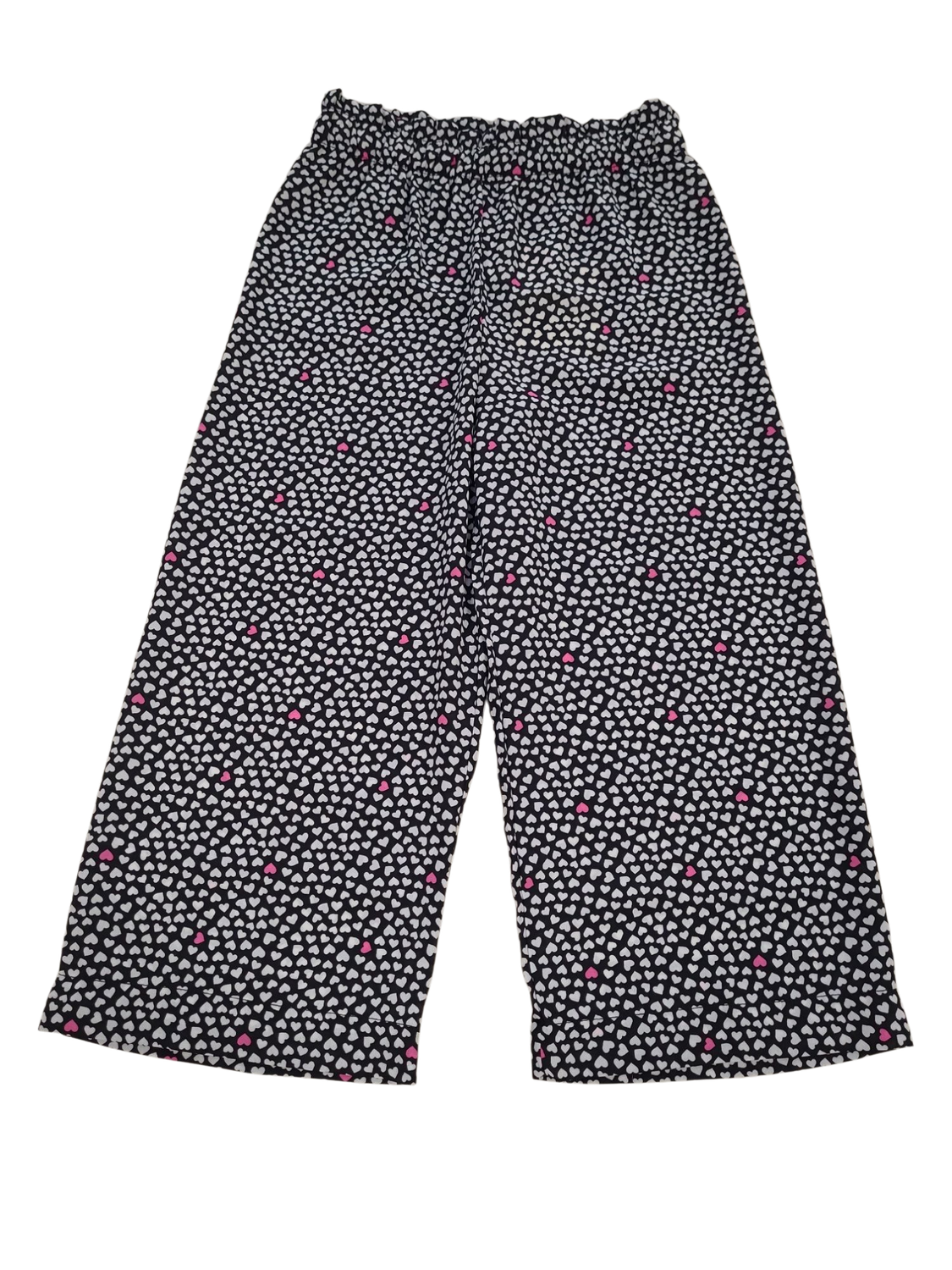 Losse Broek &quot;Hartjes&quot; UBS2 Zwart/Wit