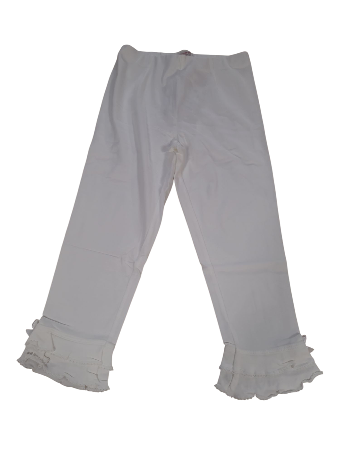 Legging Ruches/Strikjes Gymp Wit