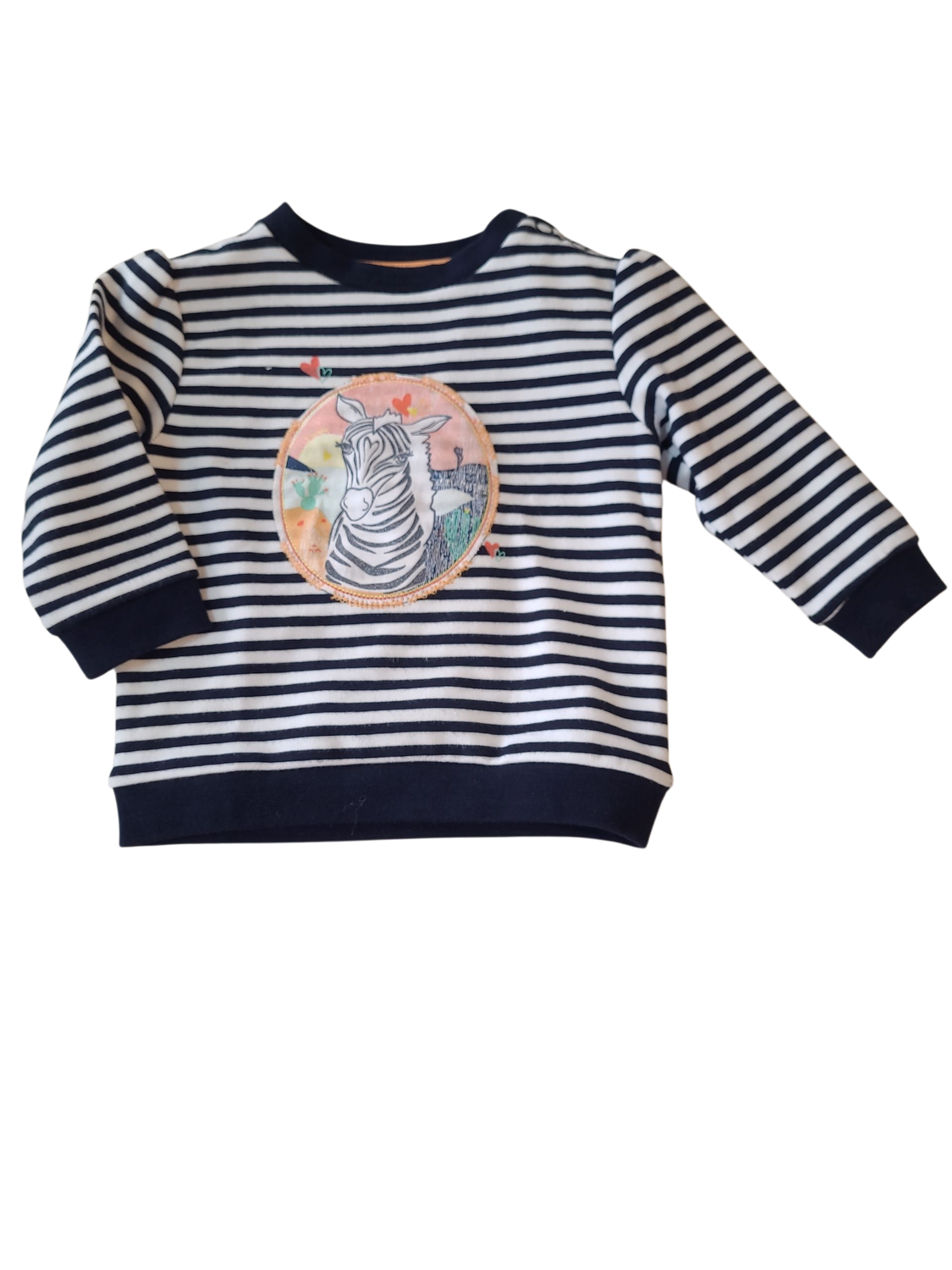 Sweater &quot;Zebra&quot; S-Oliver Donkerblauw Gestreept