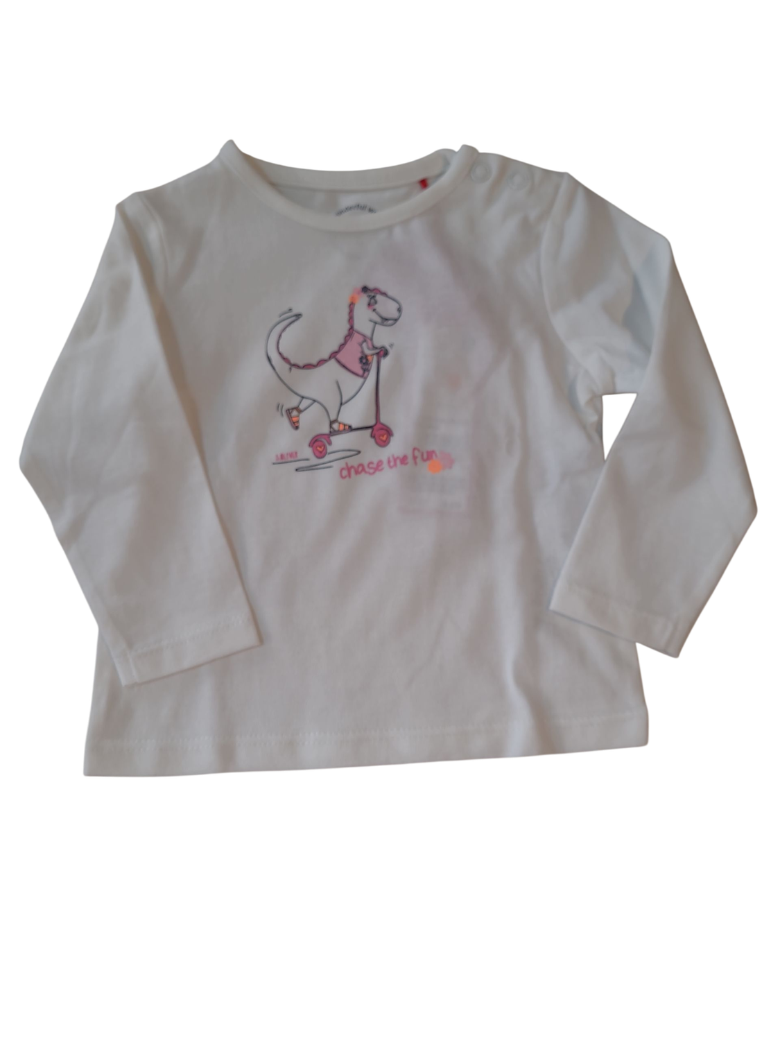 T-shirt L/M &quot;Chase The Fun&quot; S-Oliver Wit