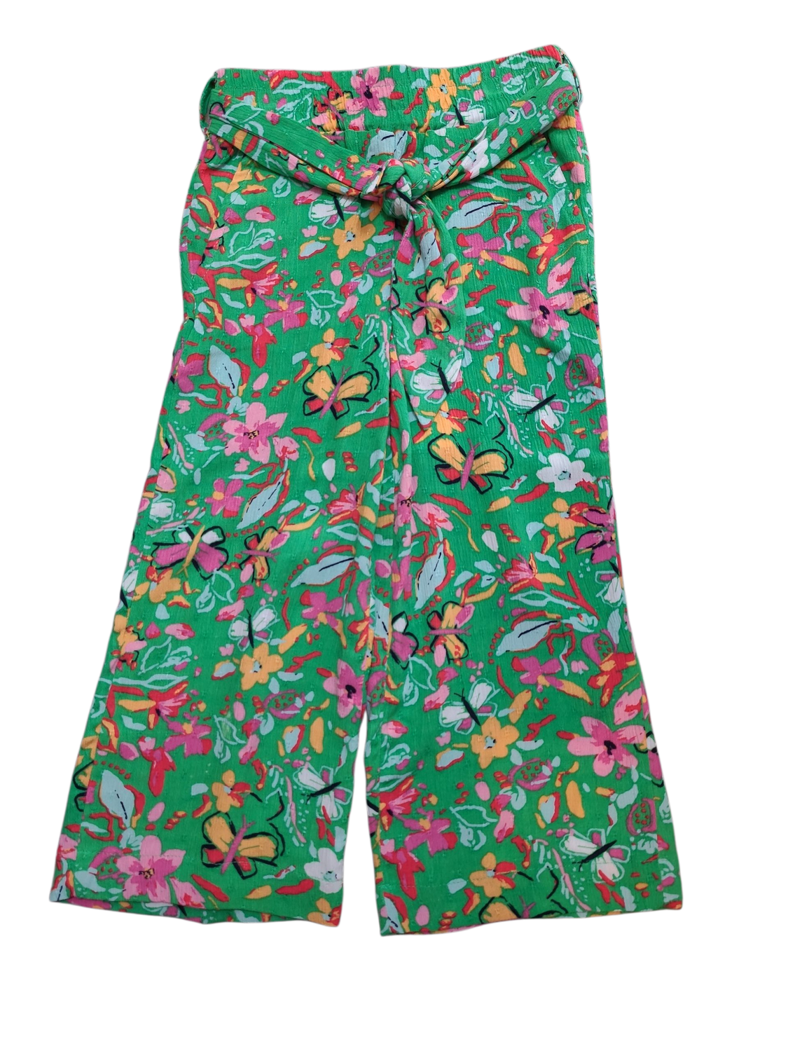Losse Broek &quot;Vlinders&quot; S-Oliver Groen/Multi Bedrukt