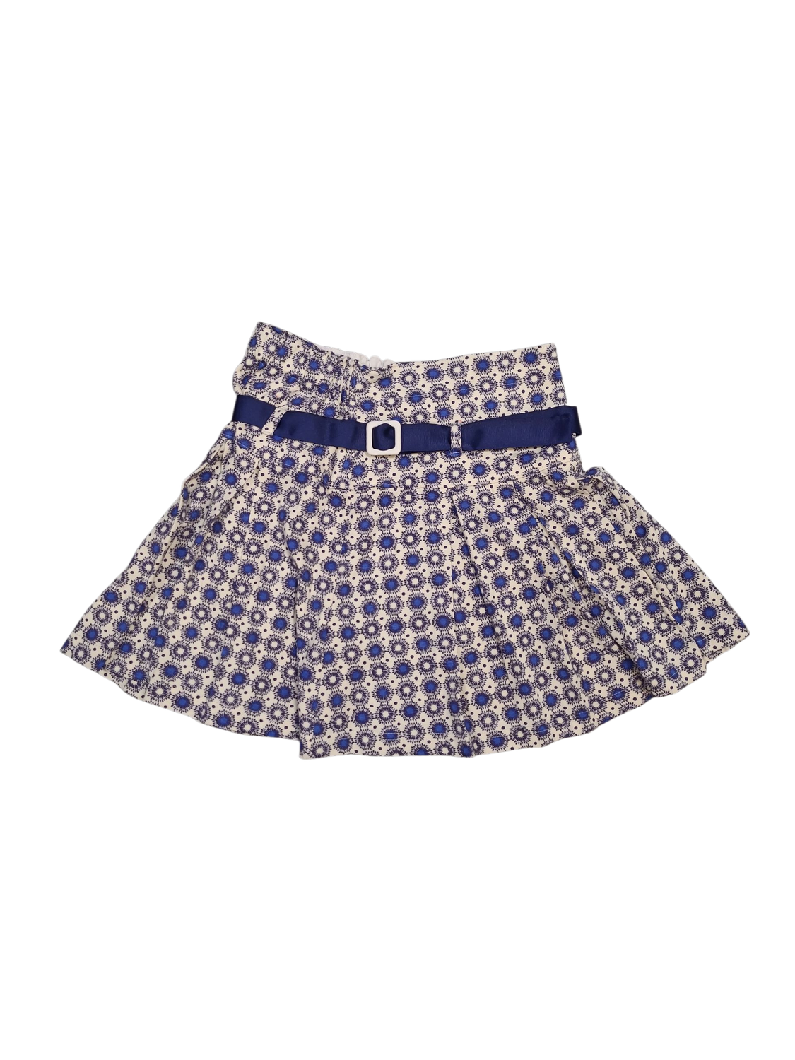 Rok Staxo Ecru/Blauw Bedrukt