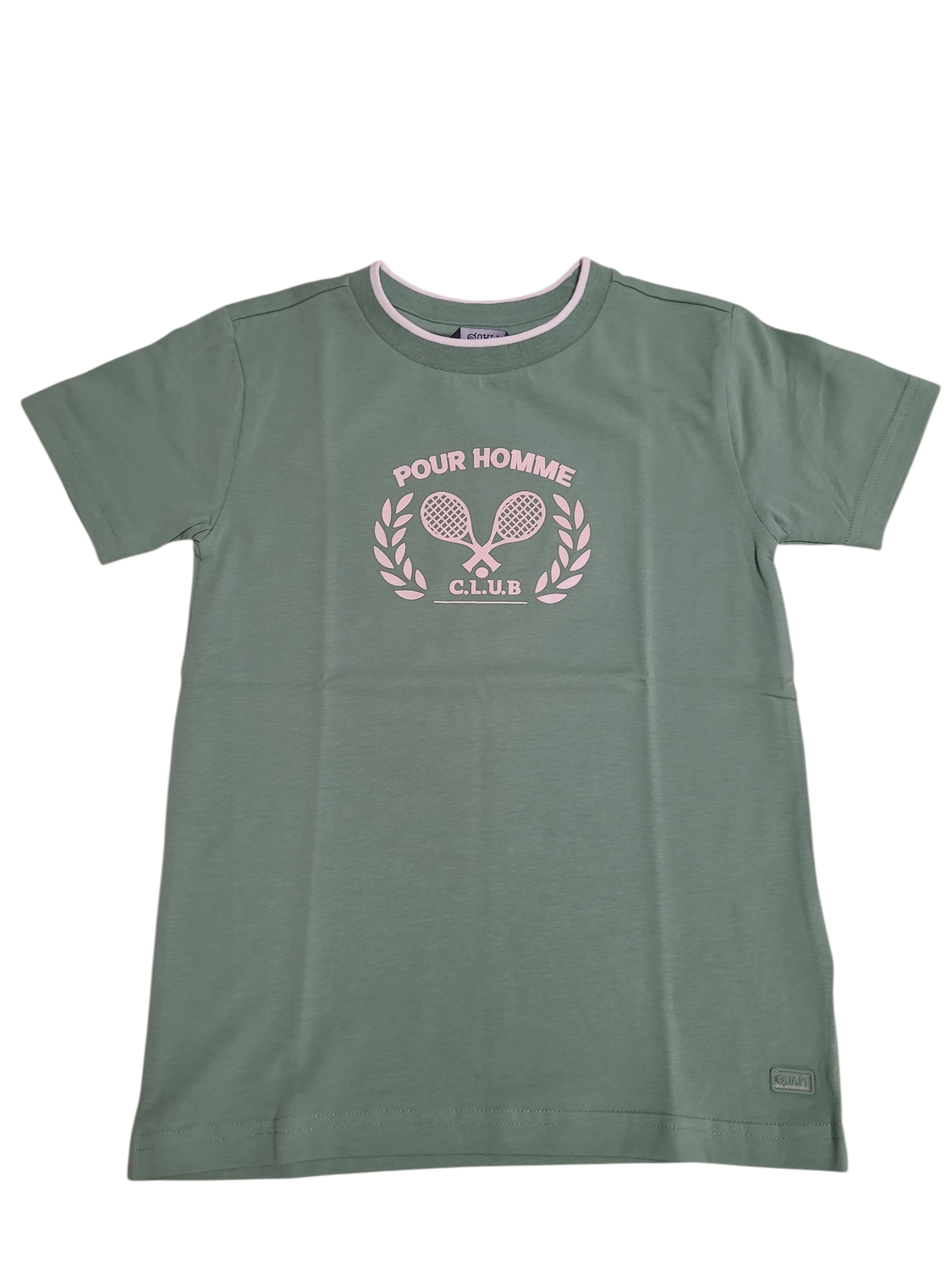 T-shirt &quot;Pour Homme&quot; Quapi Groen