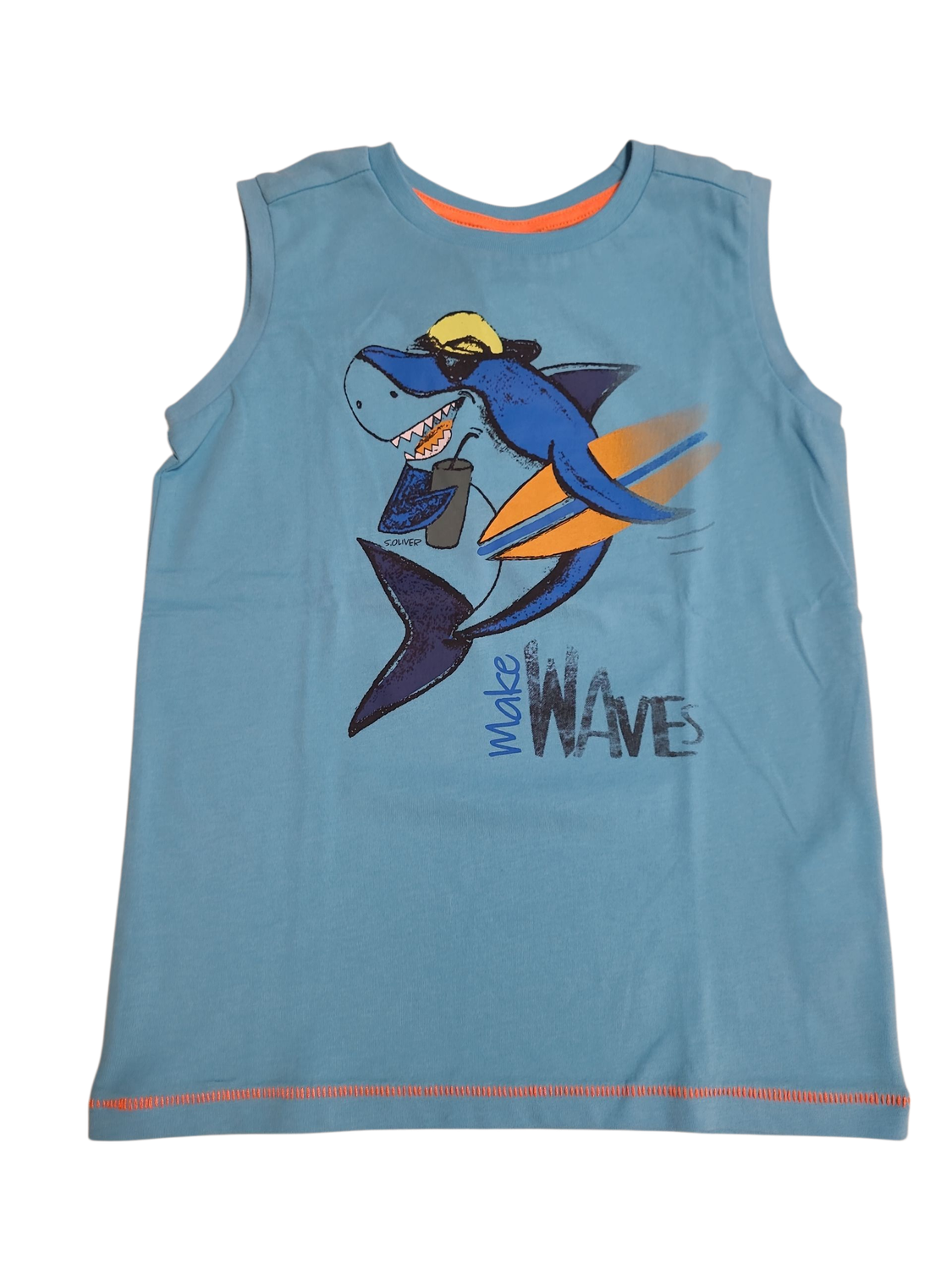 Singlet "Make Waves" S-Oliver Blauw