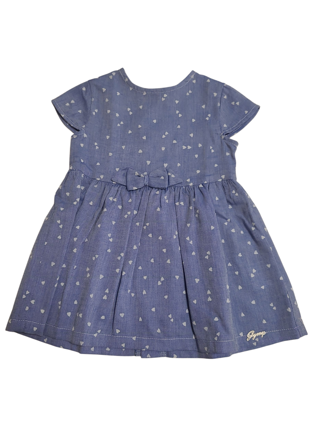 Kleed &quot;Hartjes/Strikje&quot; Gymp Blauw