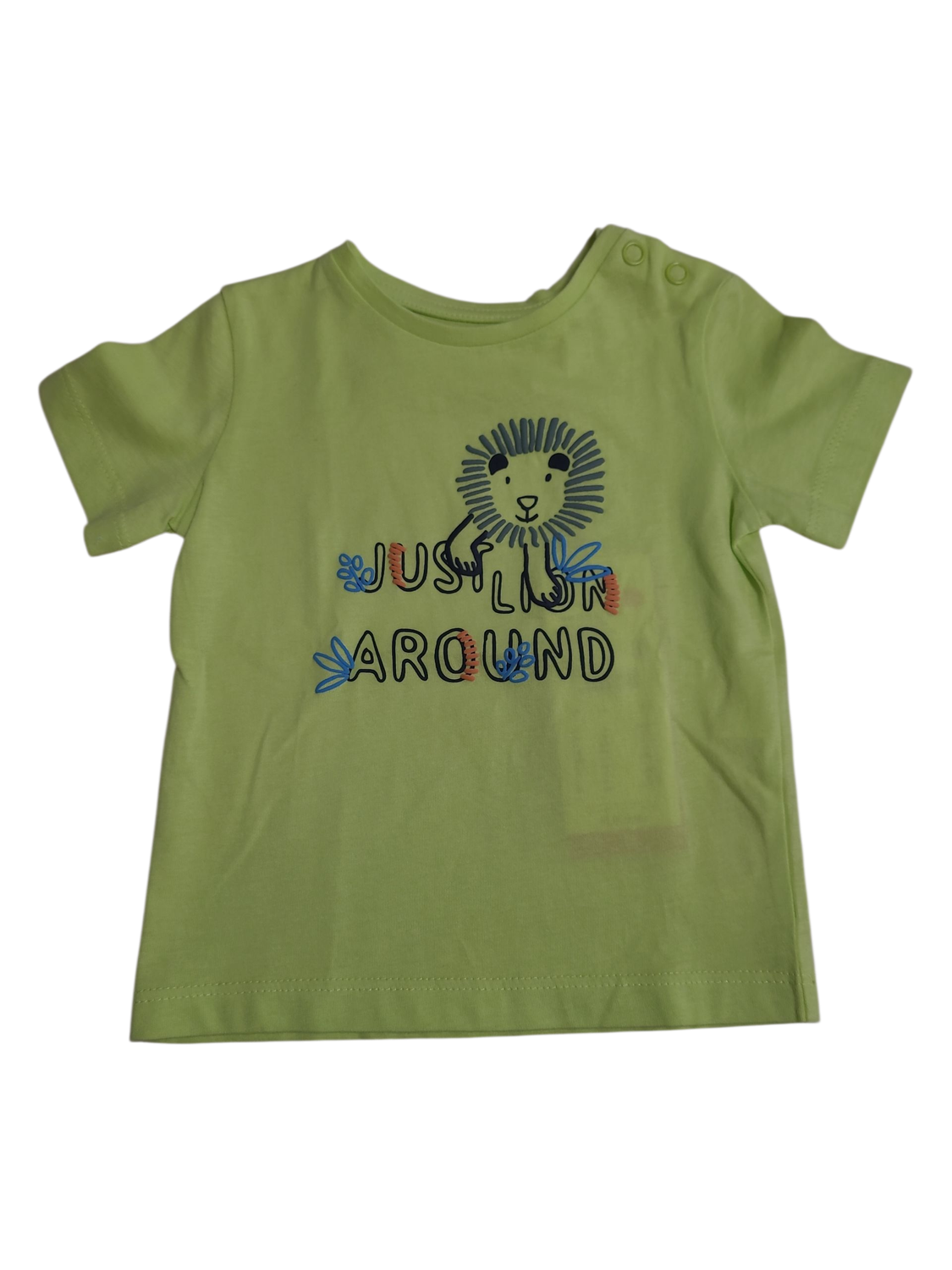 T-shirt &quot;Just Lion Around&quot; S-Oliver Limoen