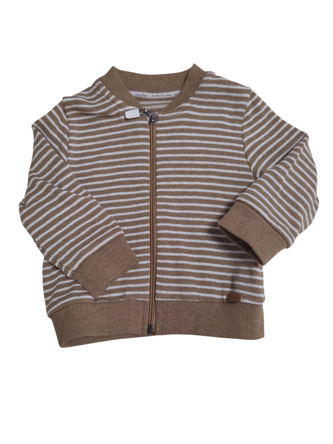 Gilet Gymp Beige/Wit Gestreept
